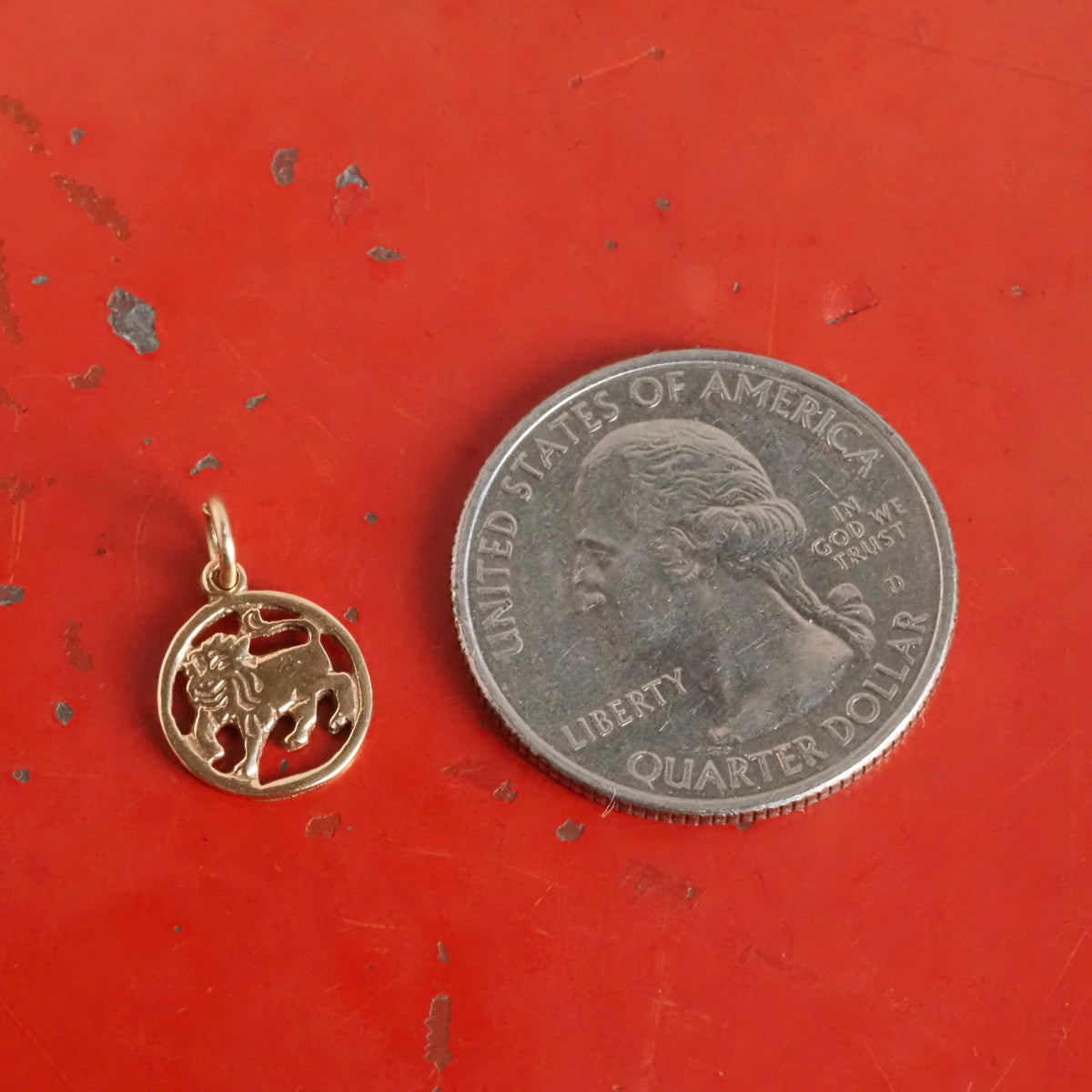 Vintage Leo 14k Gold Charm