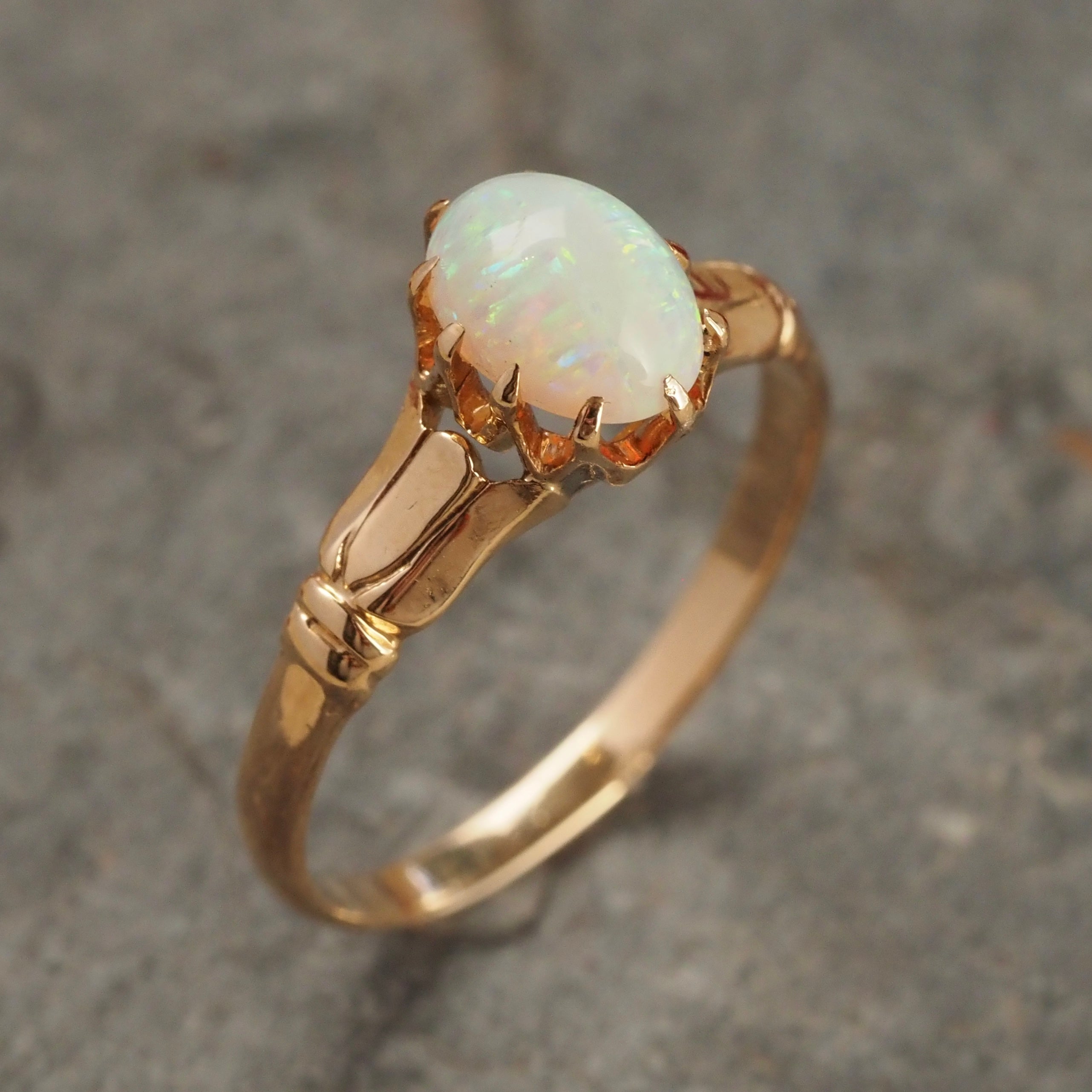 Antique Victorian Opal 10k Gold Ring