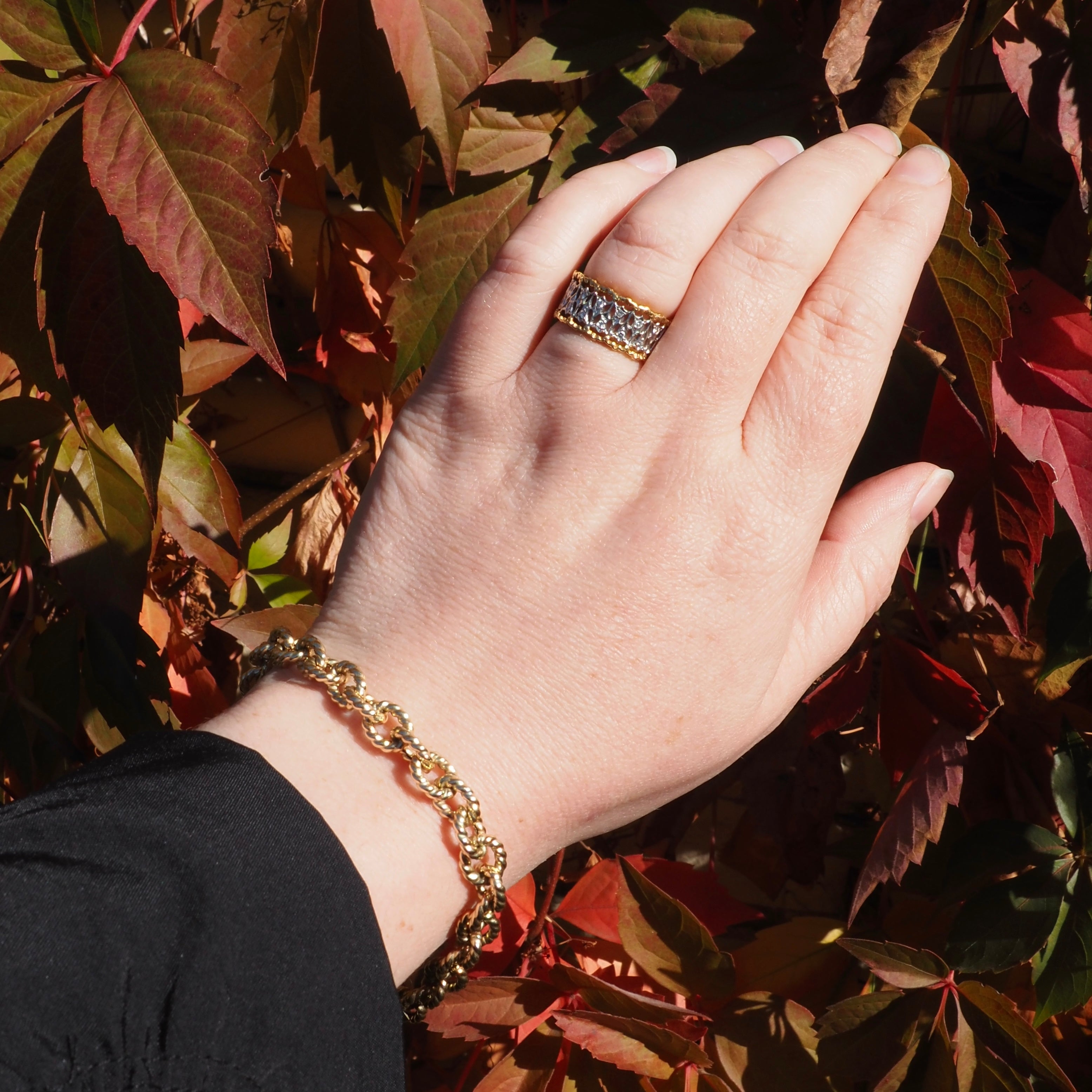 Vintage Italian 14k Gold Milor Rope Bracelet