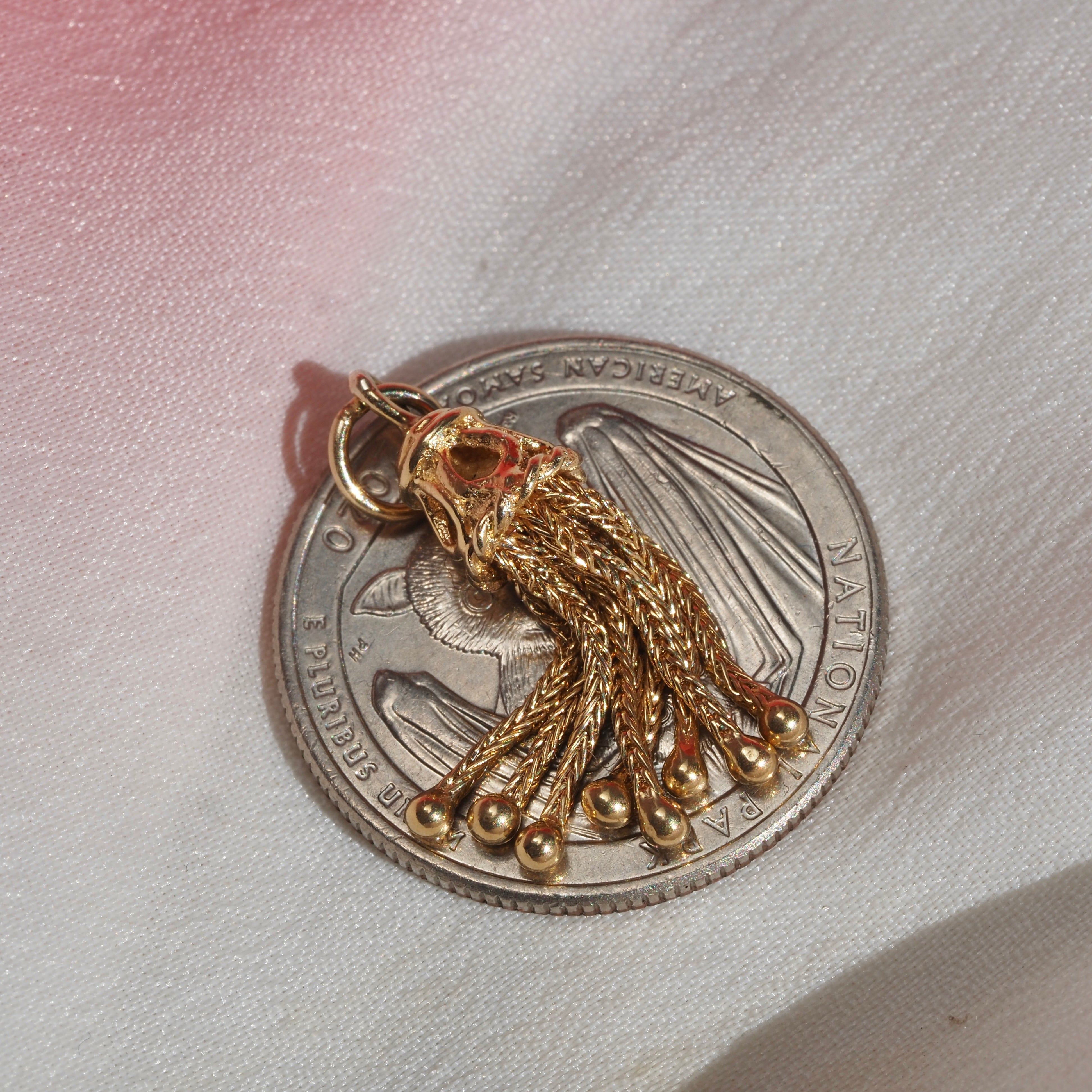 Vintage 14k Gold Tassel Pendant
