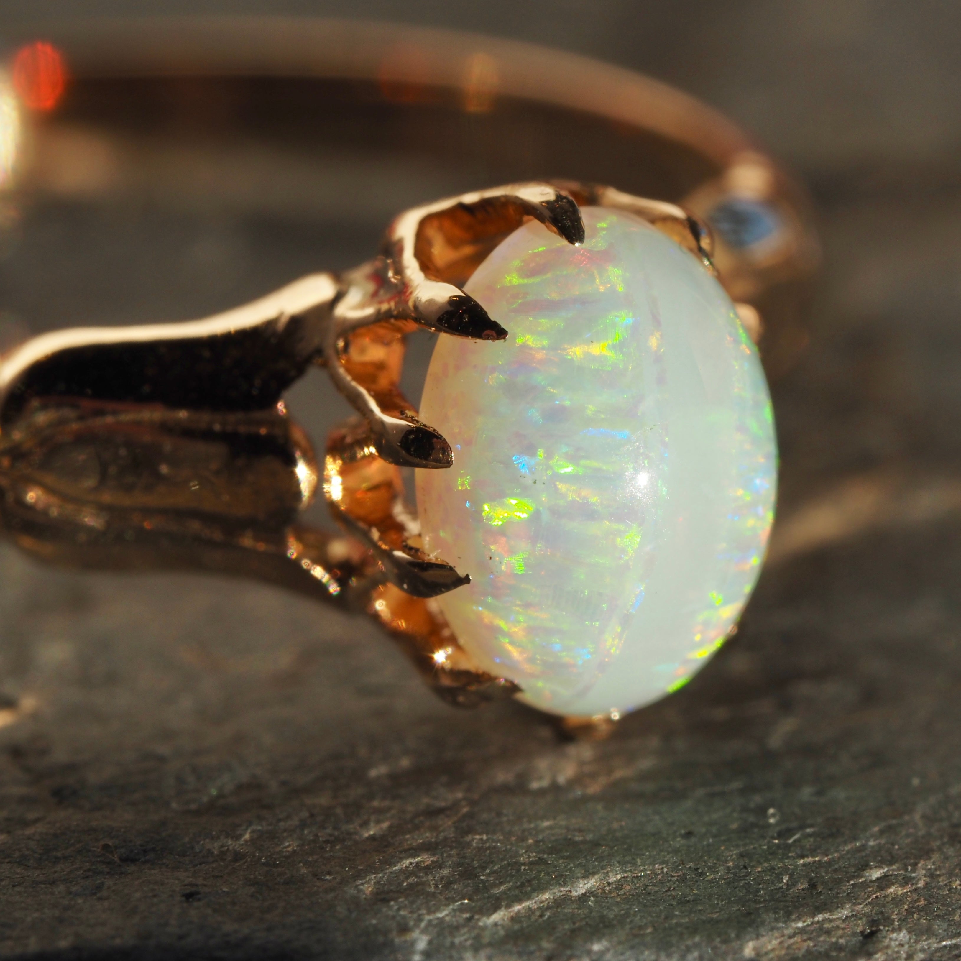 Antique Victorian Opal 10k Gold Ring