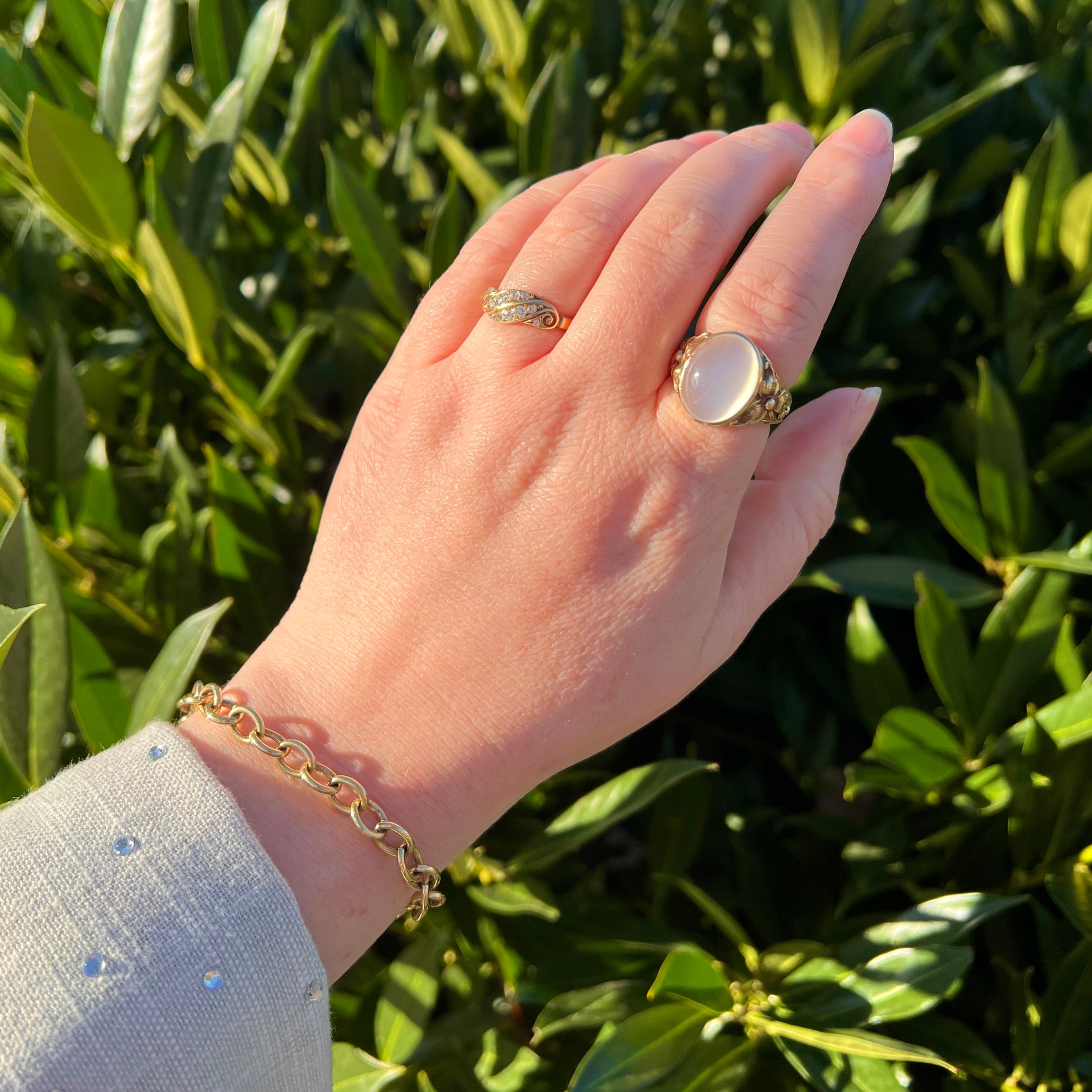 Vintage 14k Gold Cable Link Bracelet