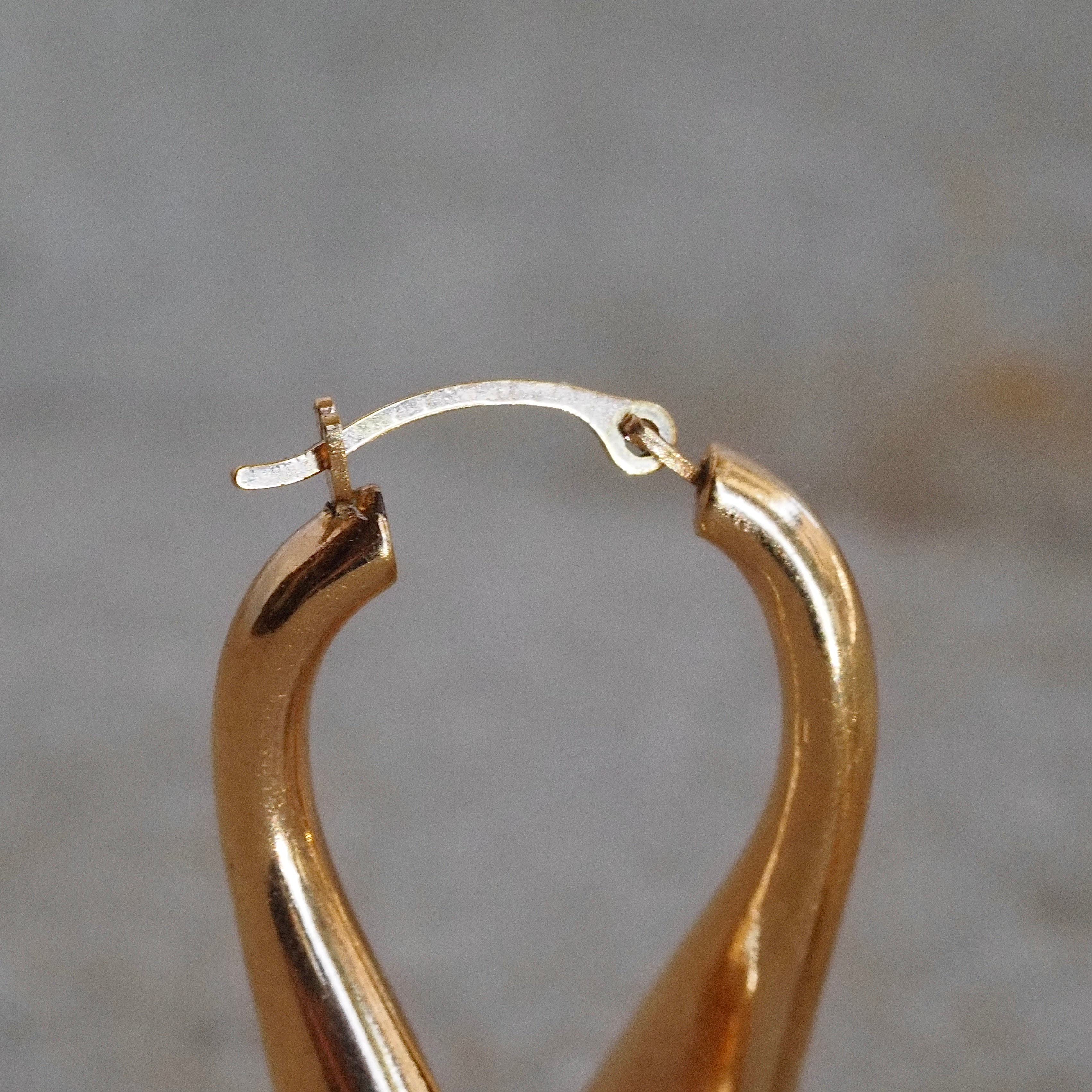 Vintage Melty 14k Gold Hoops