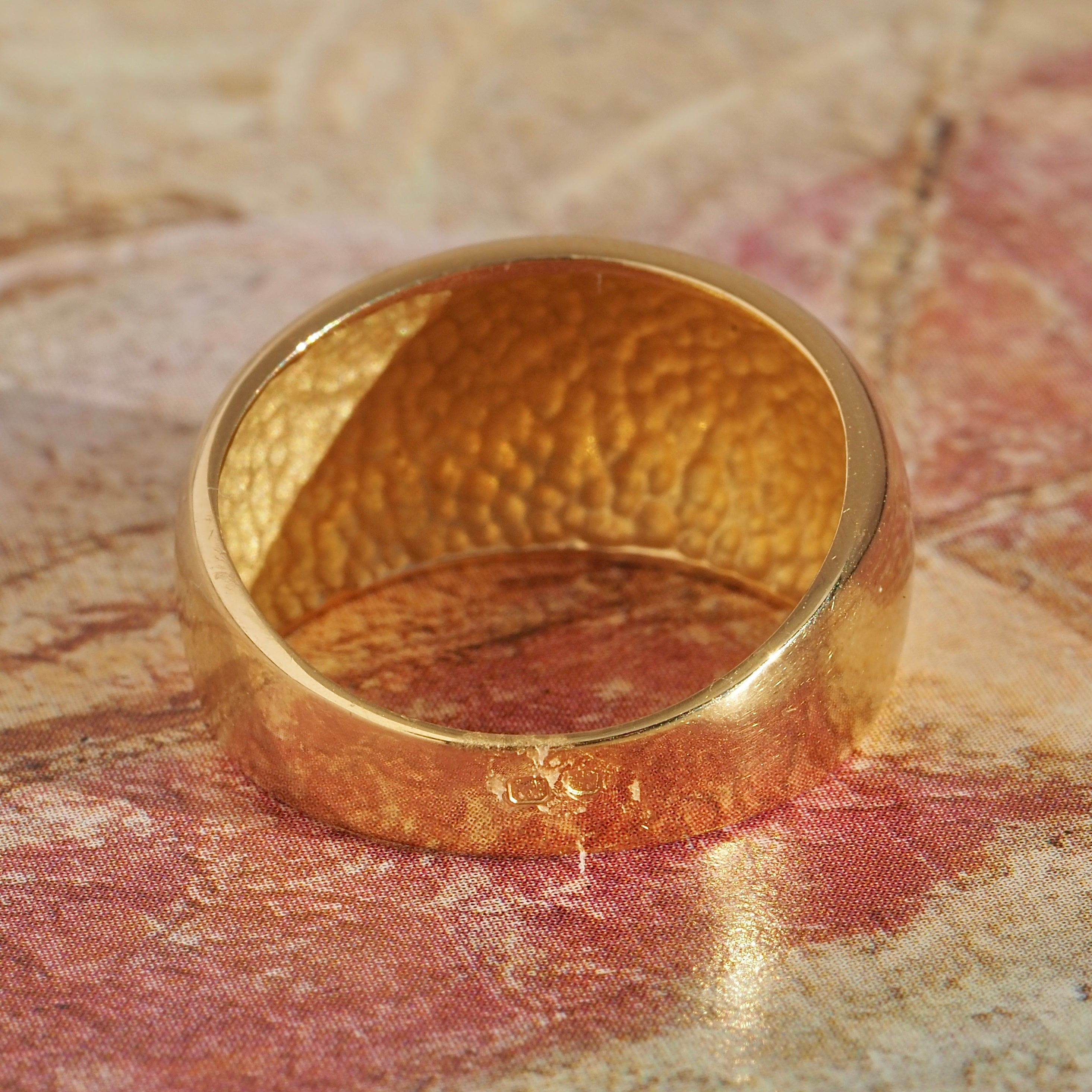 Vintage Portuguese 19k Gold Dome Ring