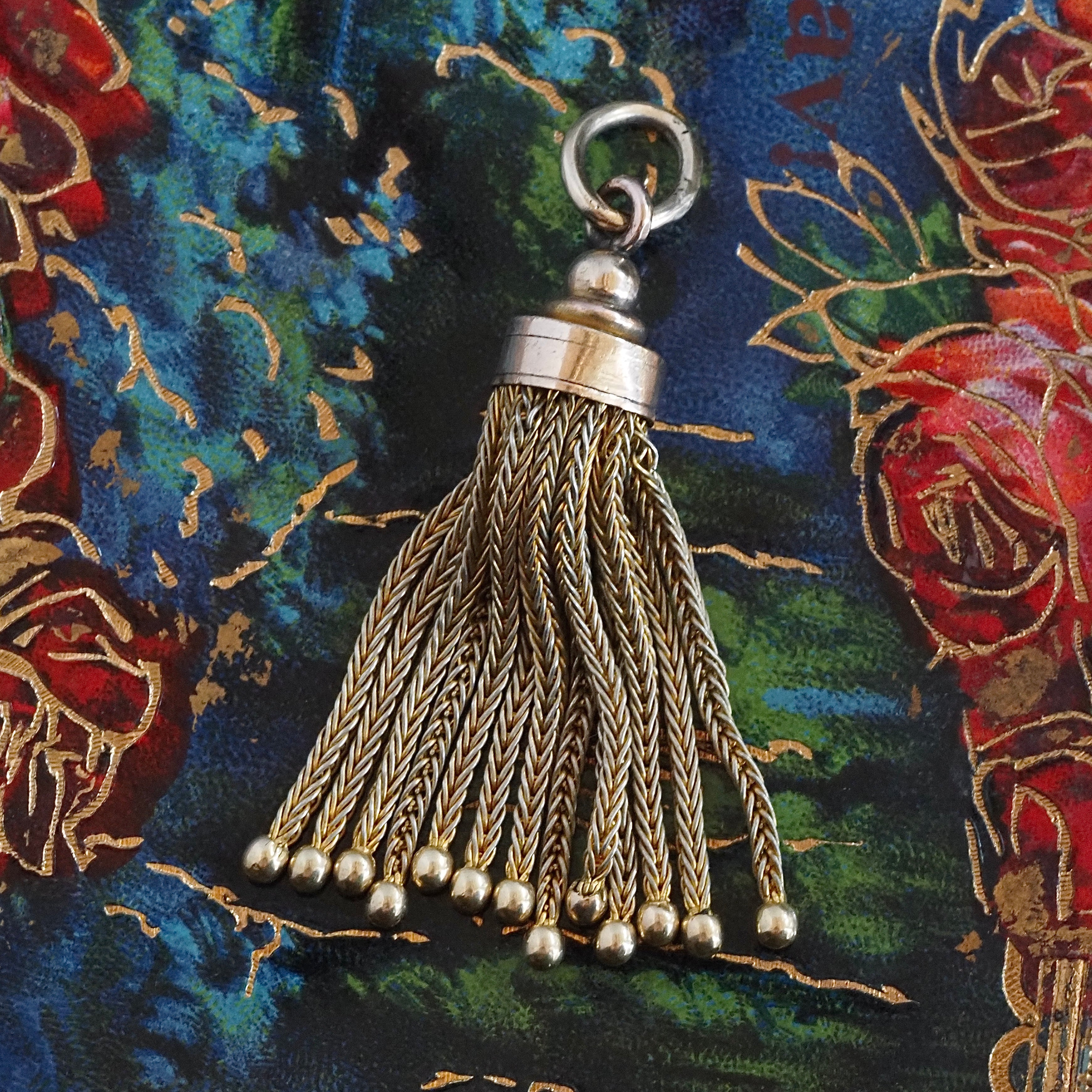 Antique Victorian 14k Gold Tassel Pendant