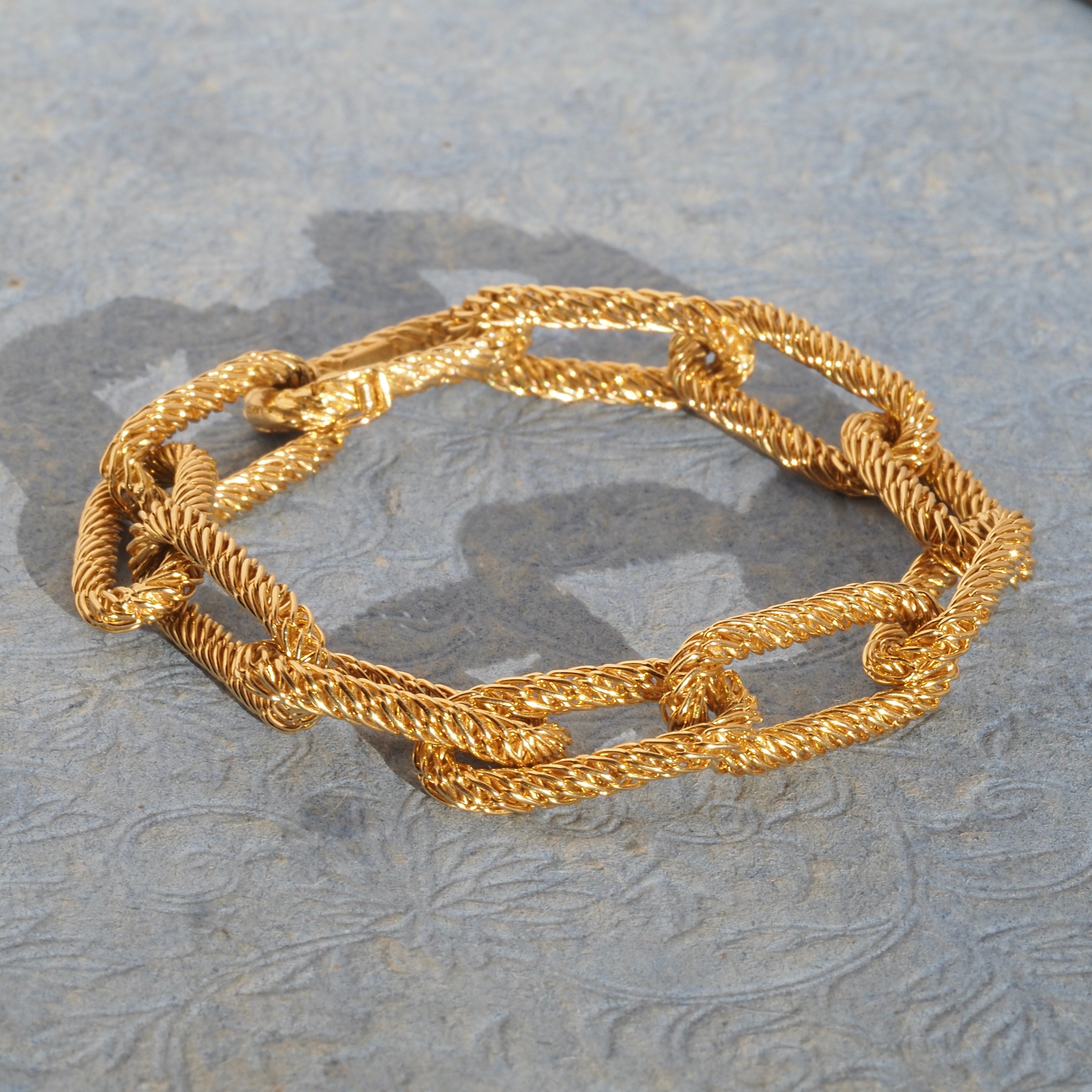 Vintage Tiffany & Co. 18k Gold Woven Link Bracelet