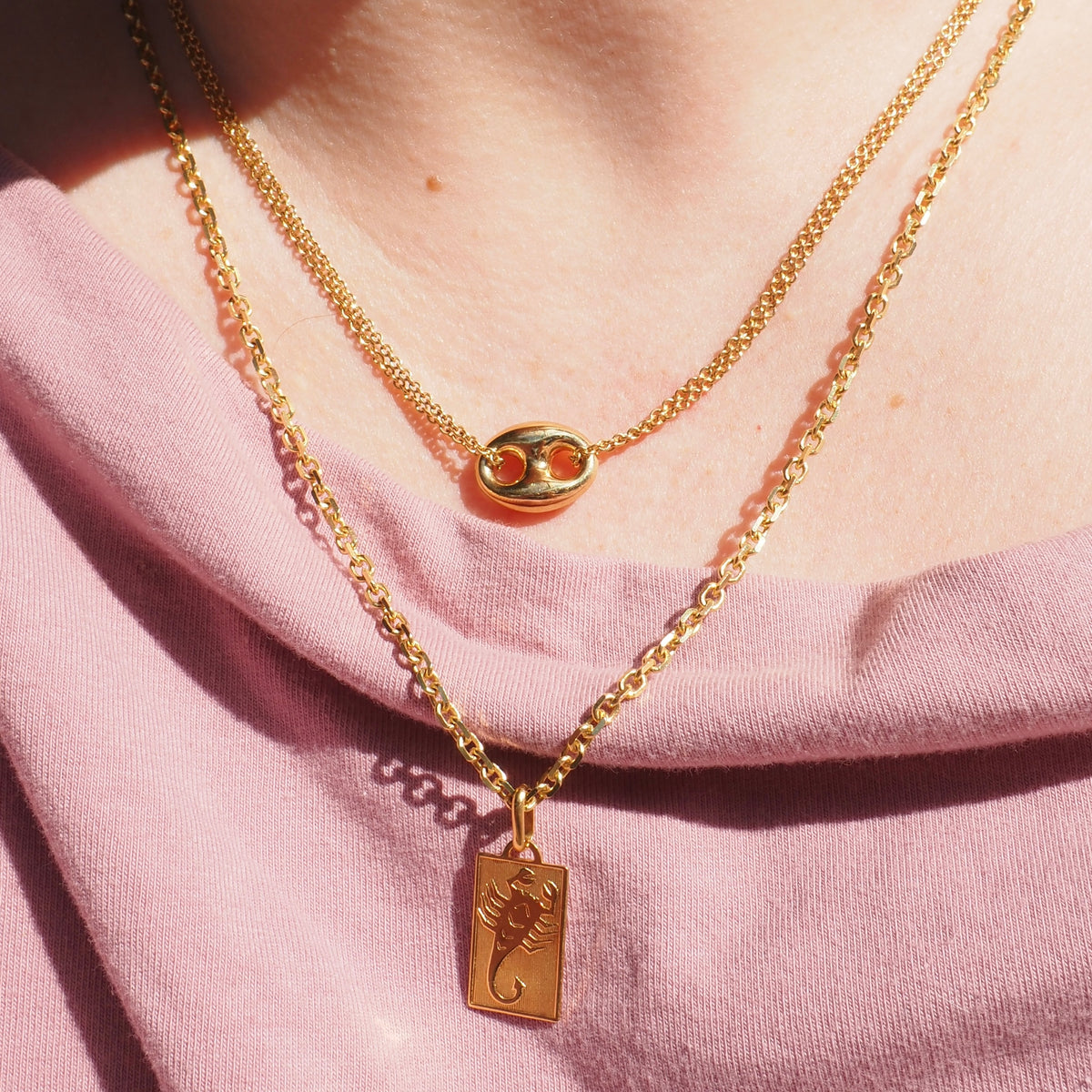 Vintage Italian 18k Gold Scorpio Pendant