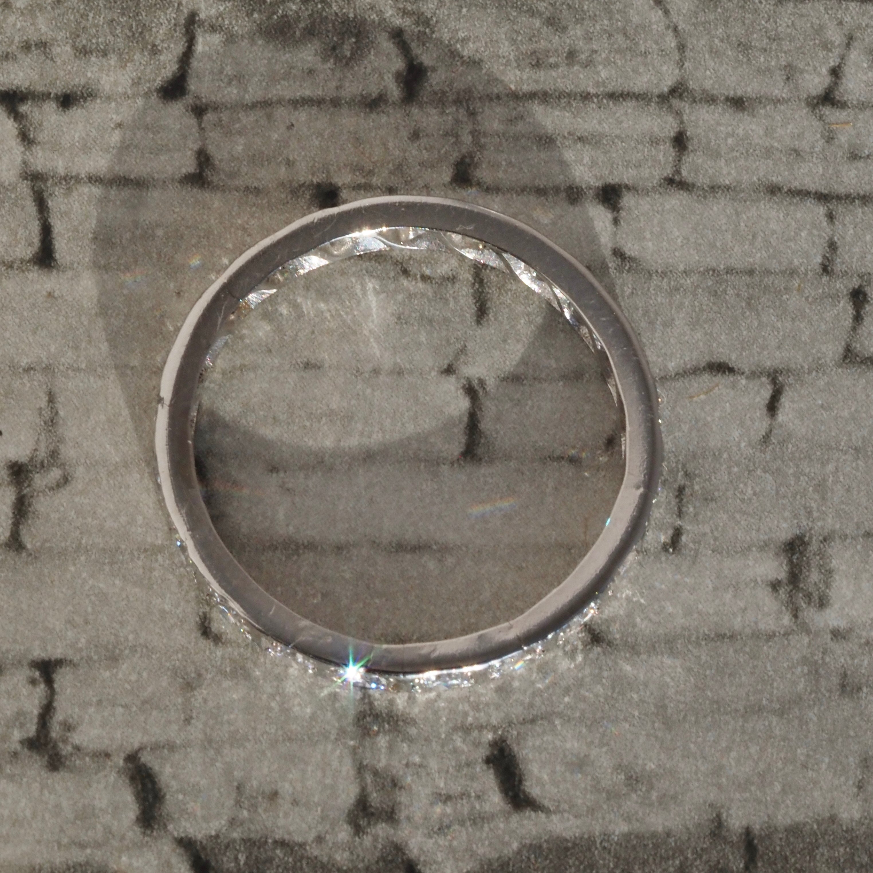 Antique Art Deco Platinum Diamond Eternity Ring