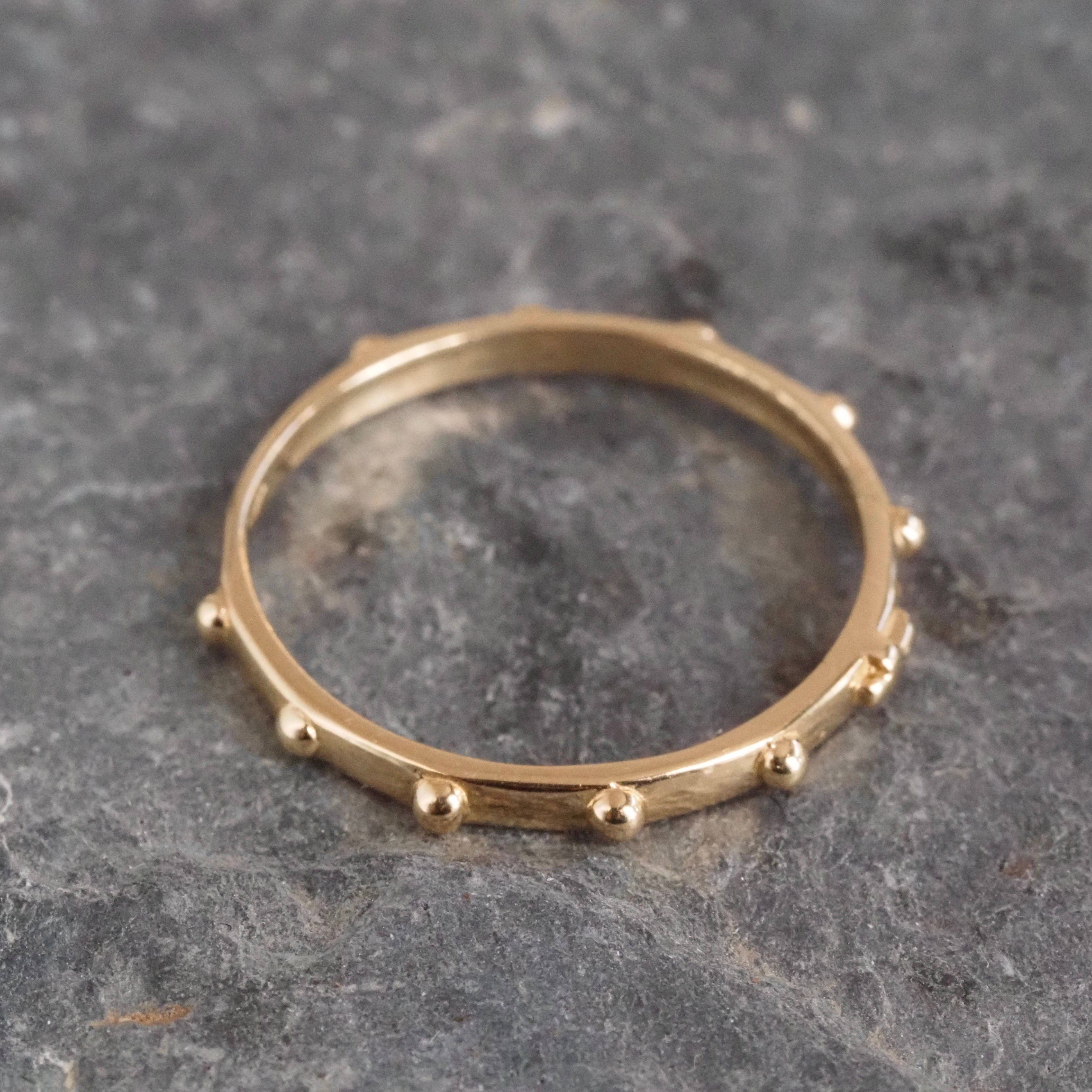 Vintage Rosary 14k Gold Ring