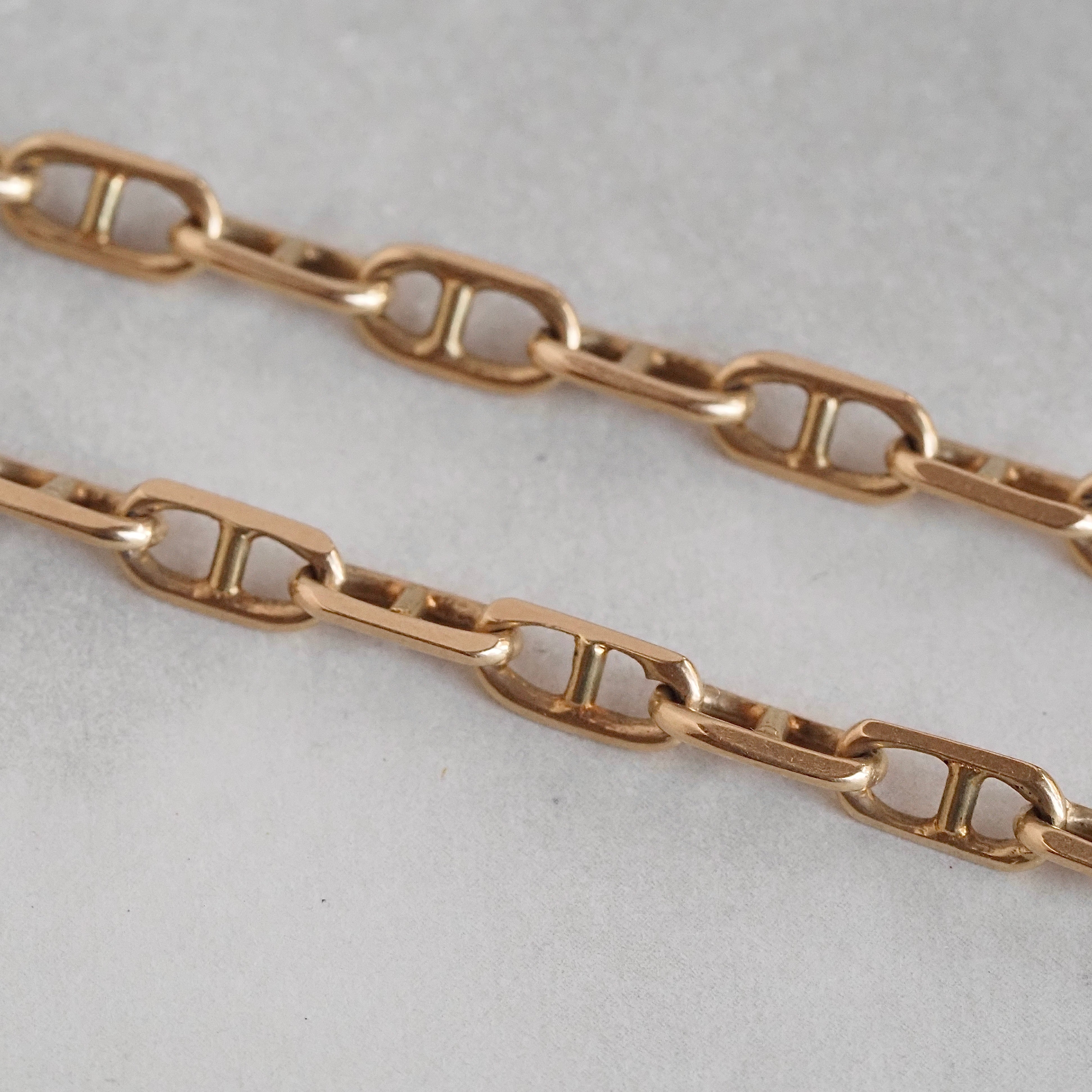Vintage 14k Gold Mariner Link Bracelet