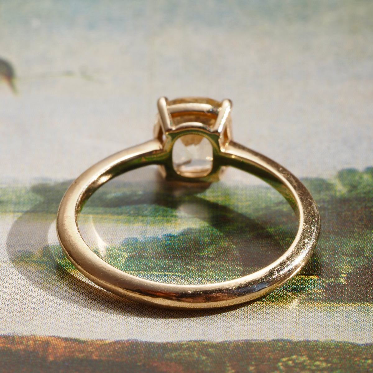 2.01ct Natural Yellow Sapphire 14k Gold Ring