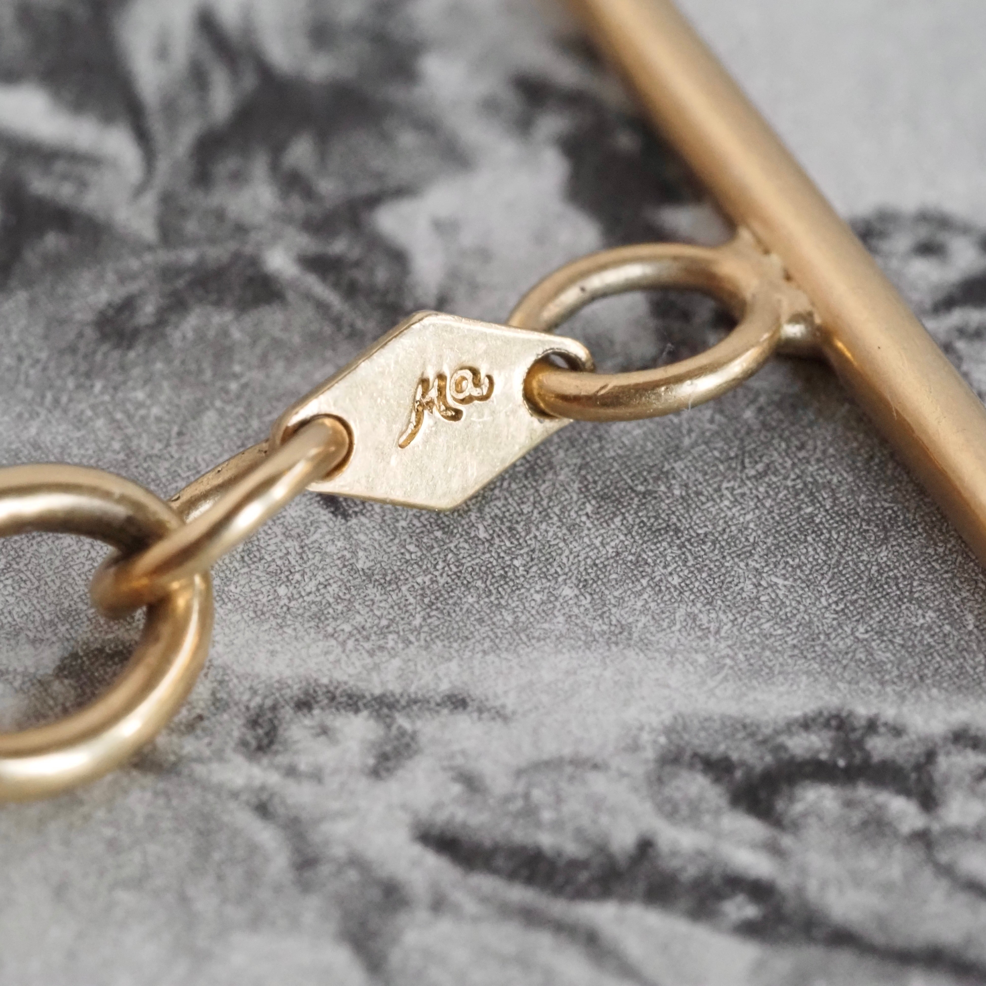 Vintage 14k Gold Cable Link Bracelet