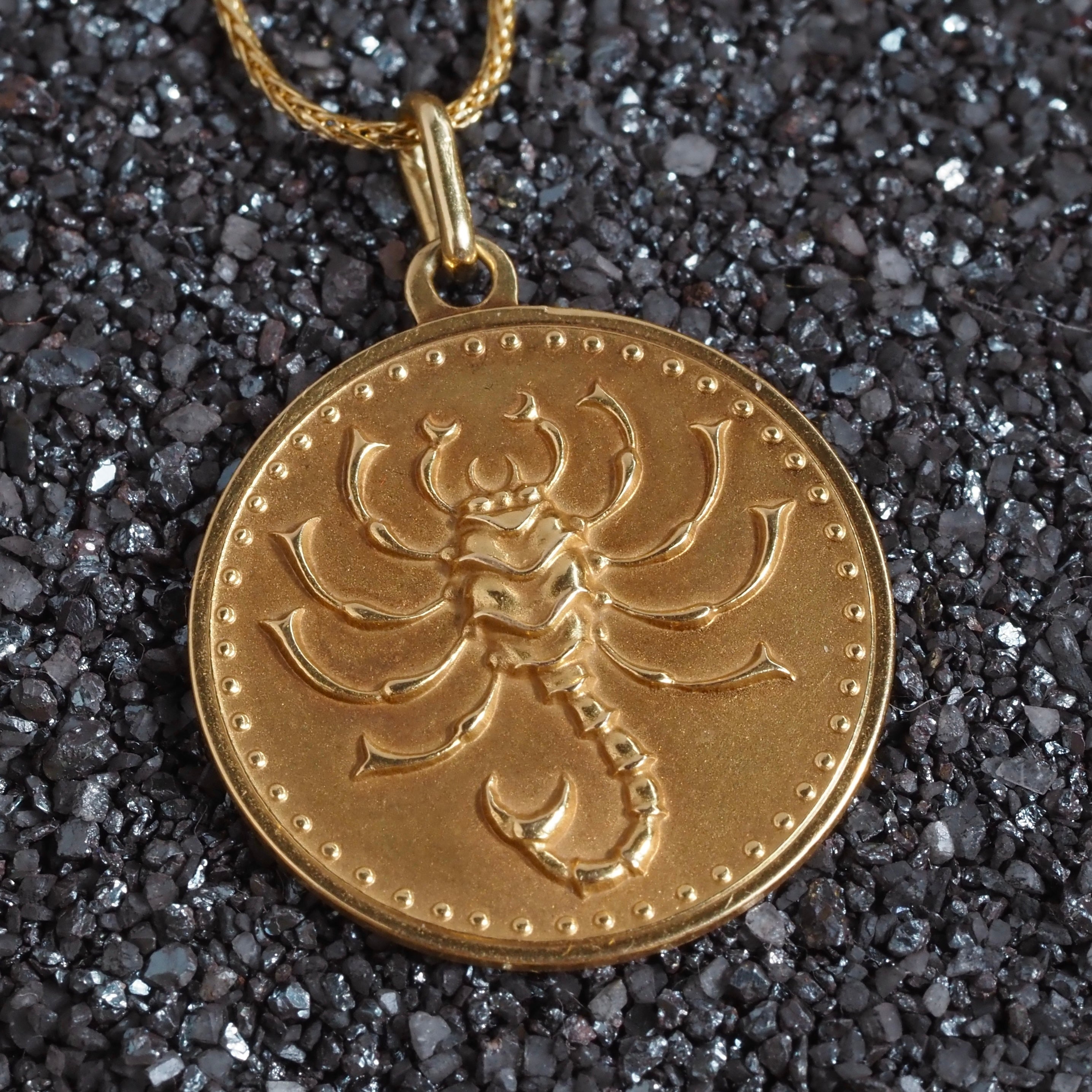 Vintage Italian 18k Gold Scorpio Pendant