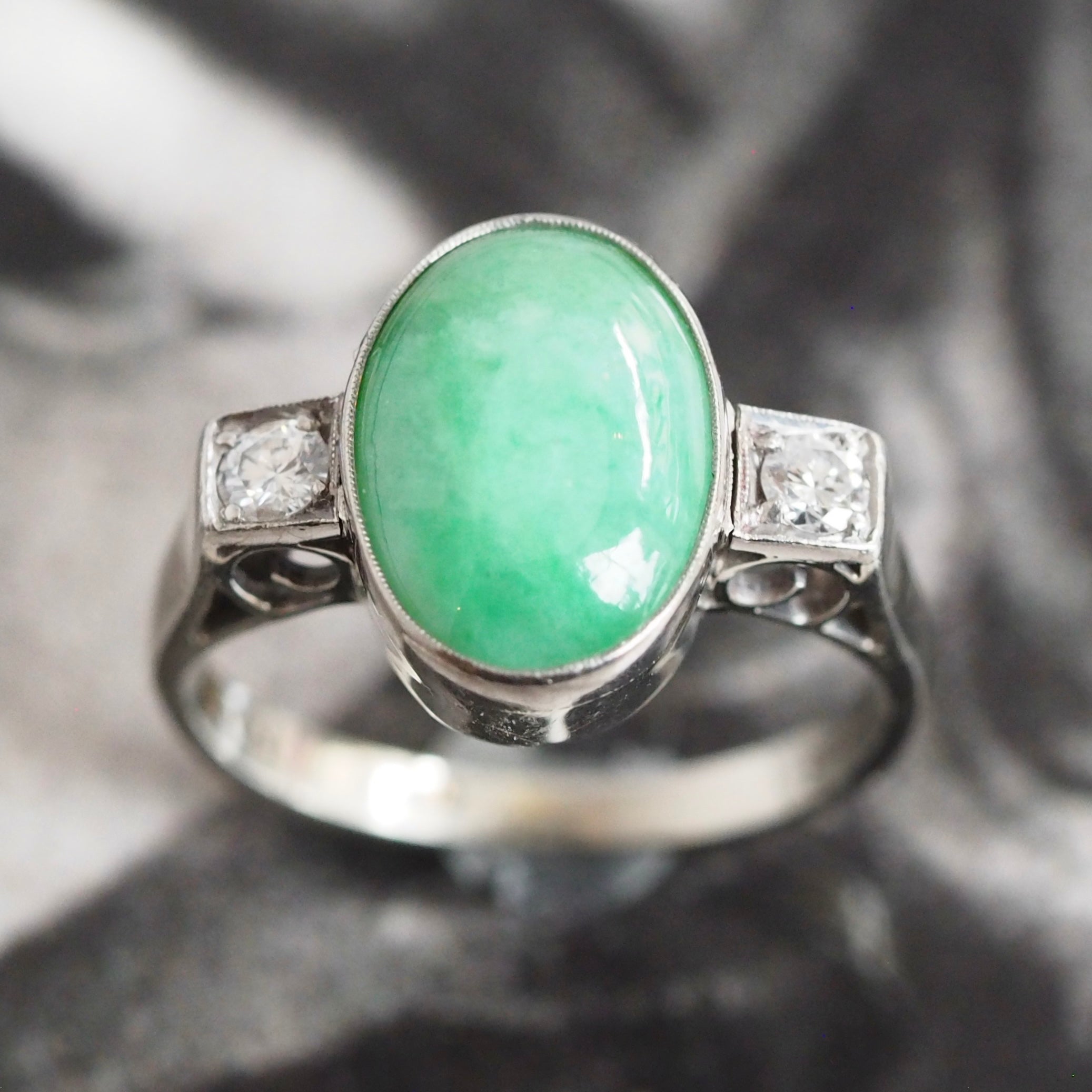 Jade on sale engagement ring