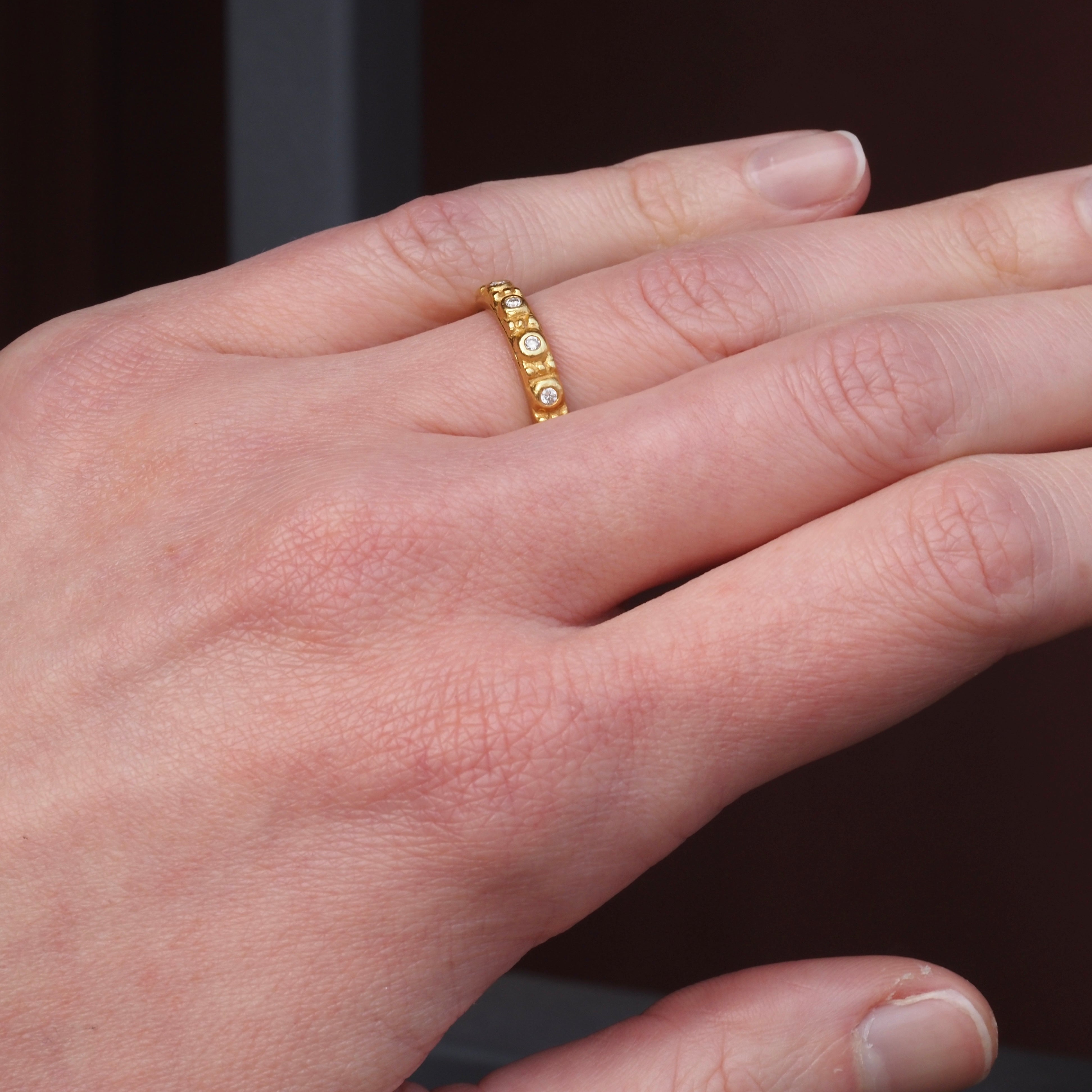 22k Gold Diamond Eternity Band