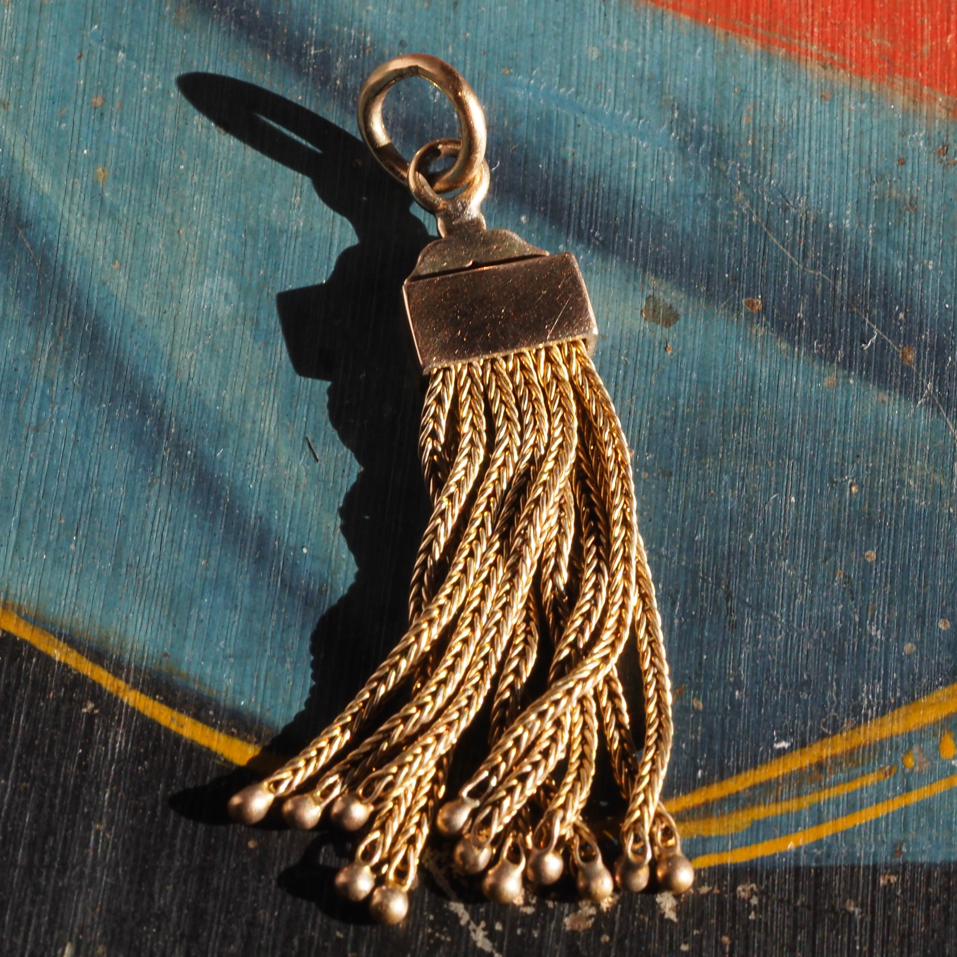 Antique Victorian 14k Gold Tassel Pendant