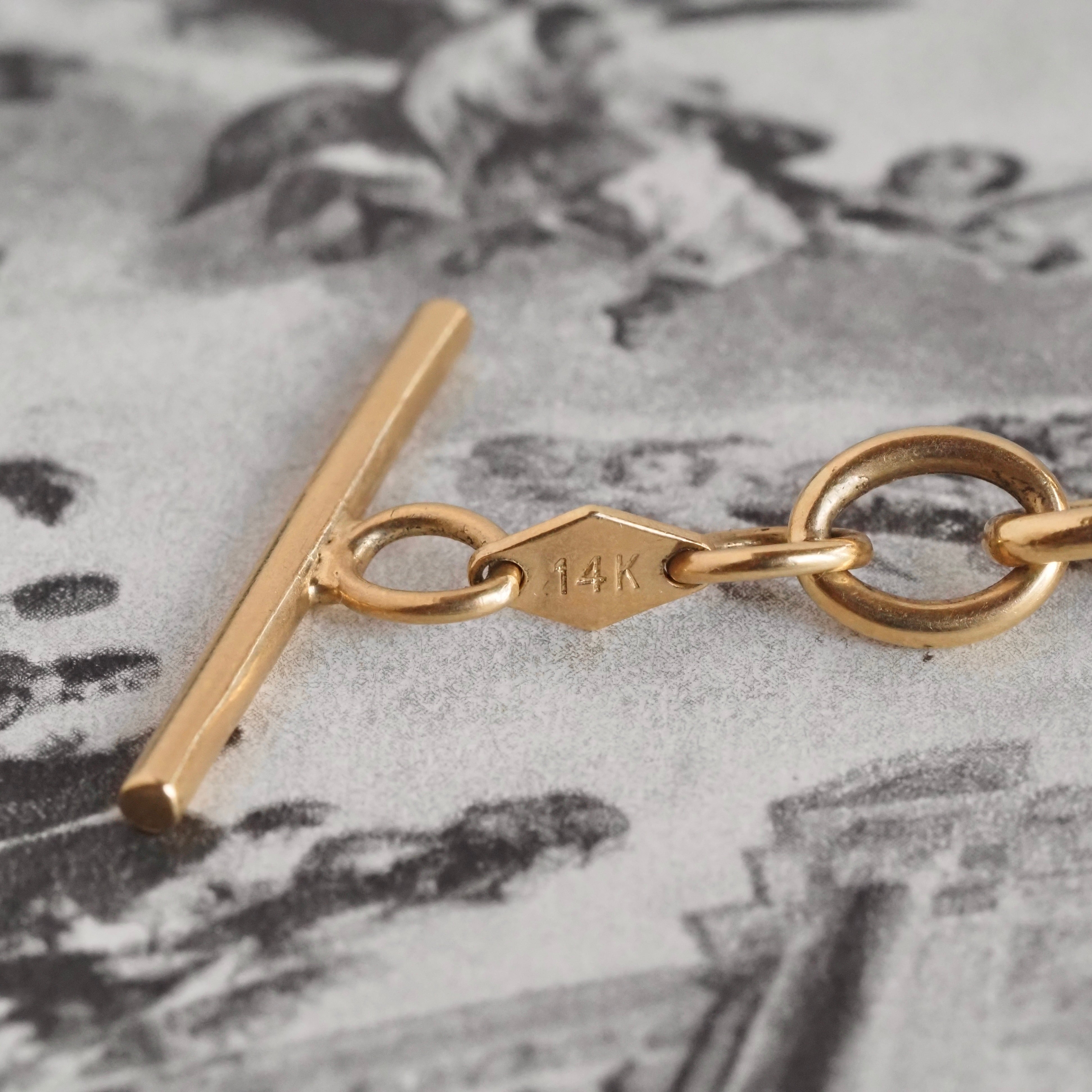 Vintage 14k Gold Cable Link Bracelet