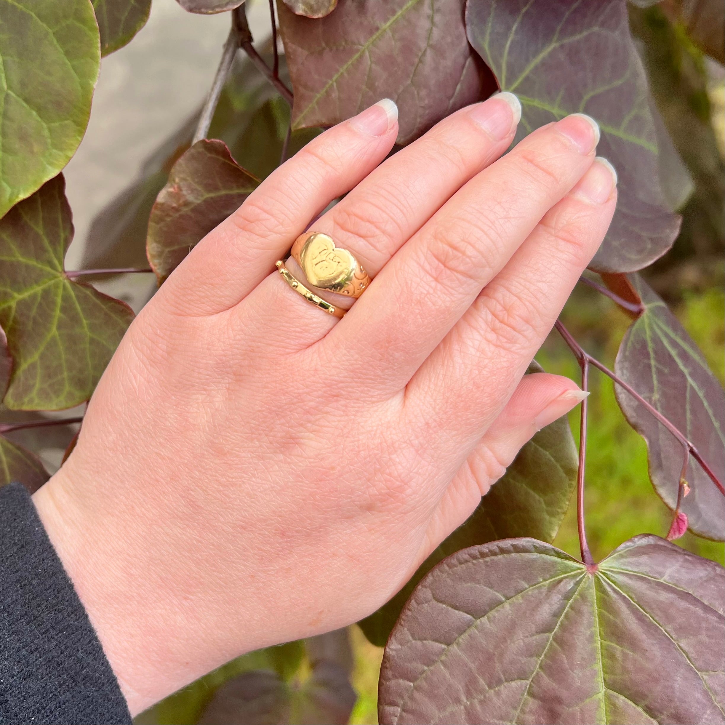 Vintage Rosary 14k Gold Ring
