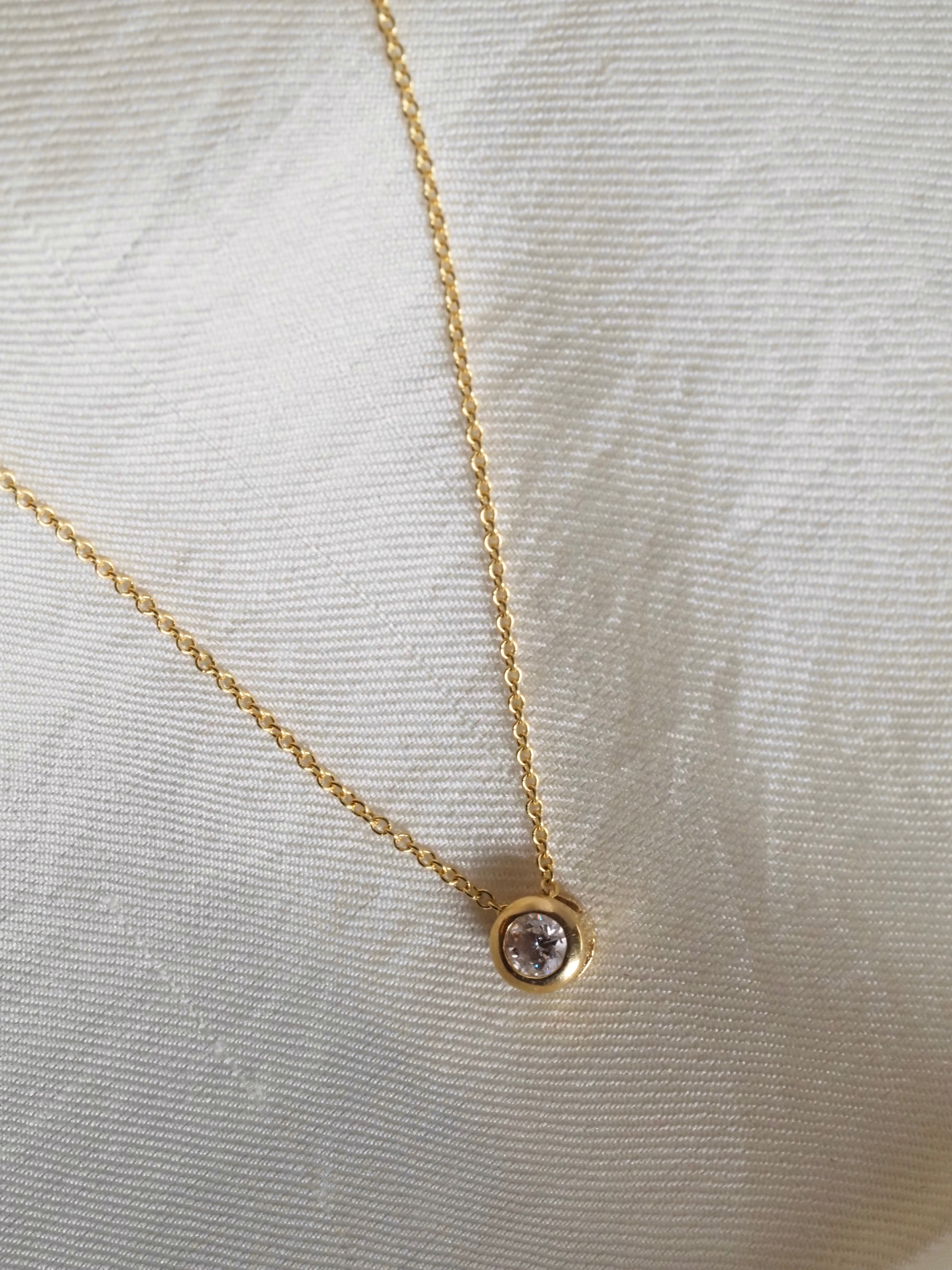 Vintage 14k Gold Diamond Necklace