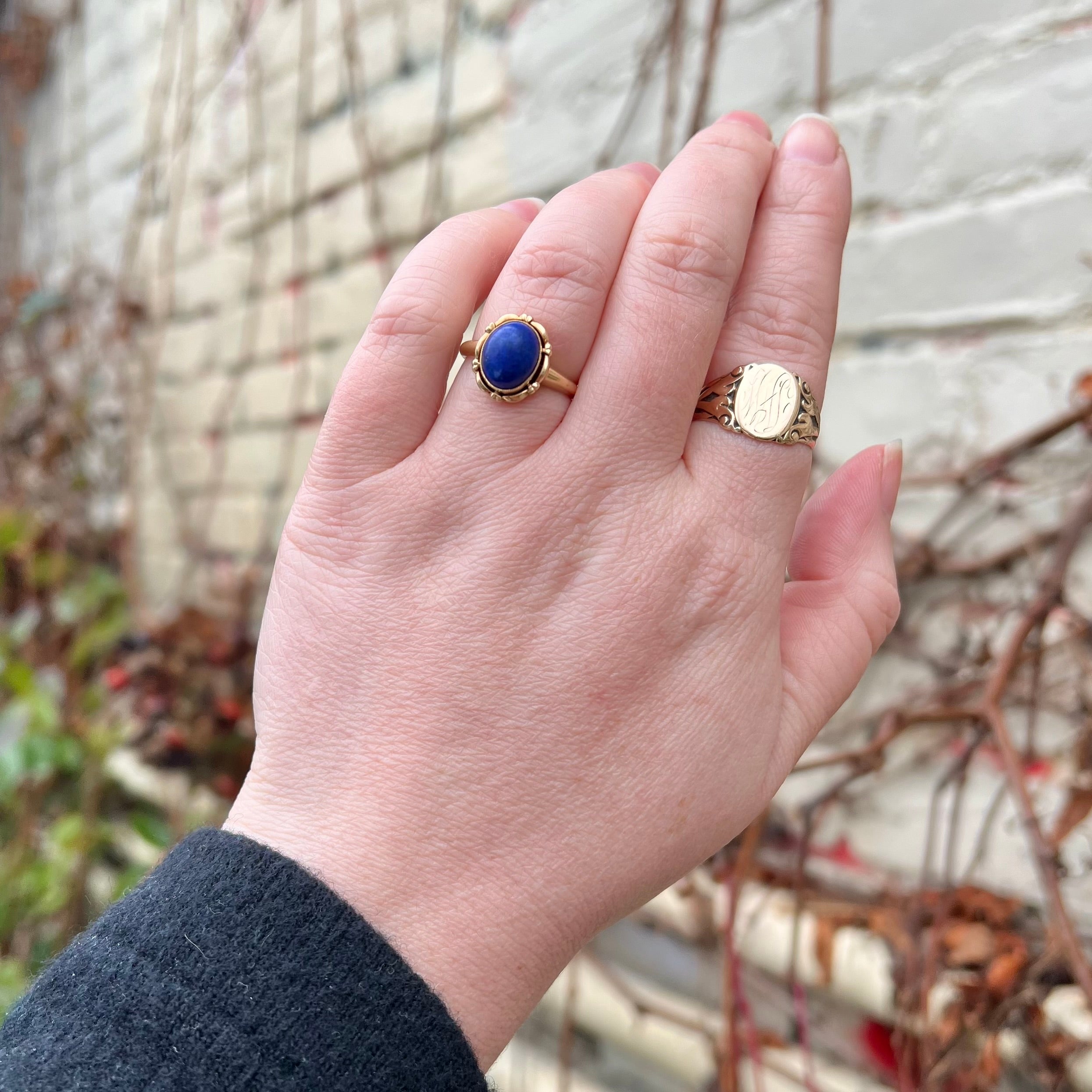 Vintage Lapis 14k Gold Ring