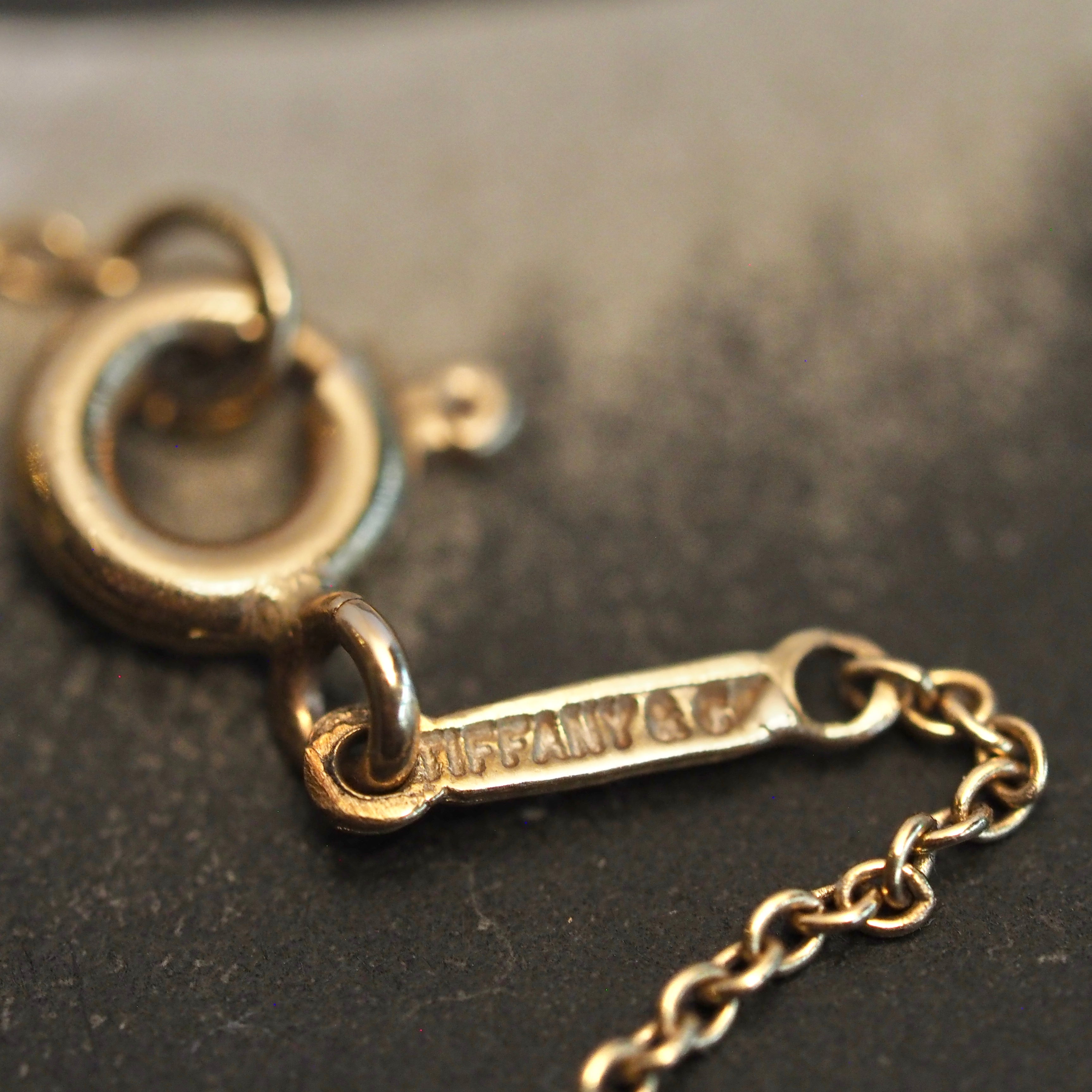 Tiffany teardrop necklace on sale gold