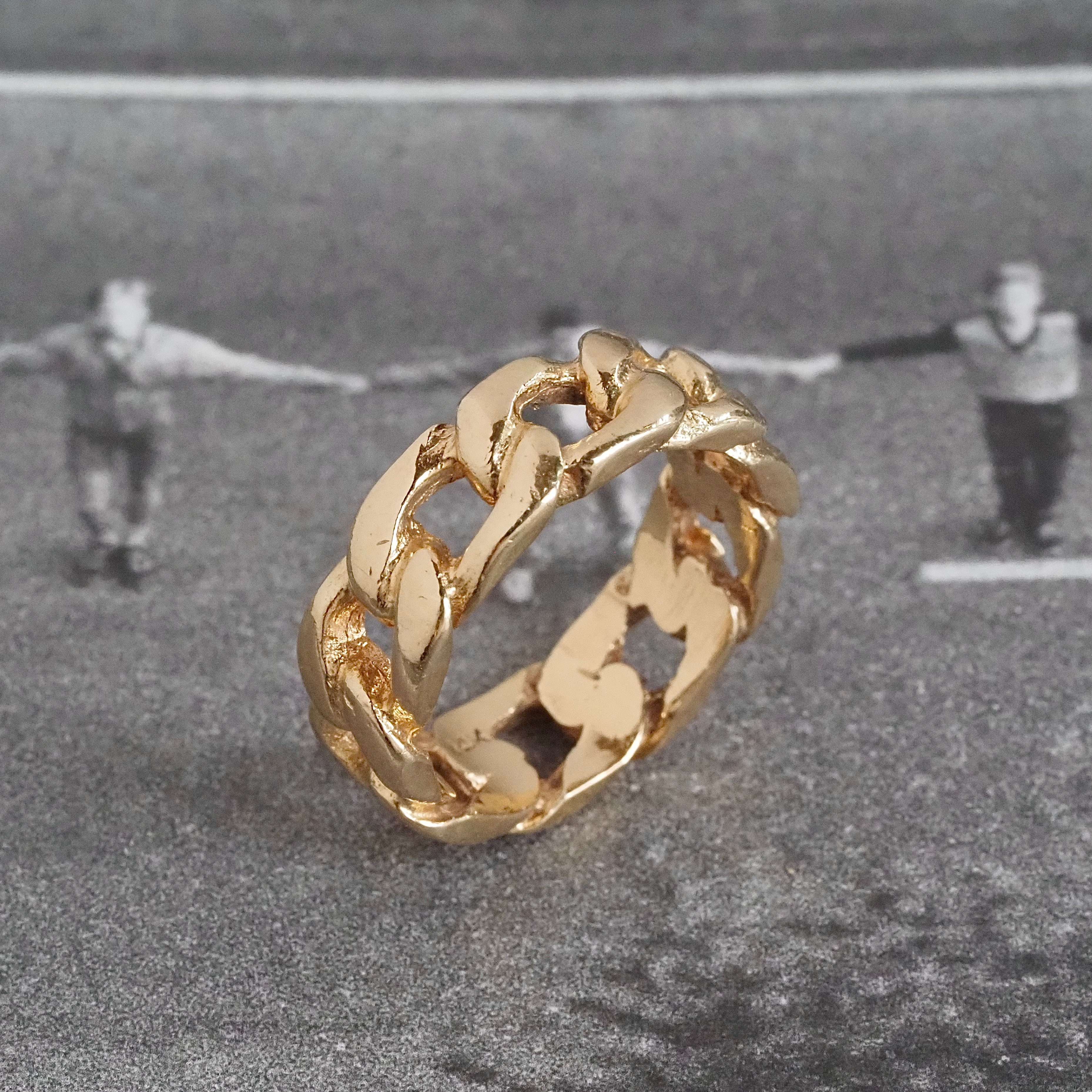 Vintage Curb Link 14k Gold Ring