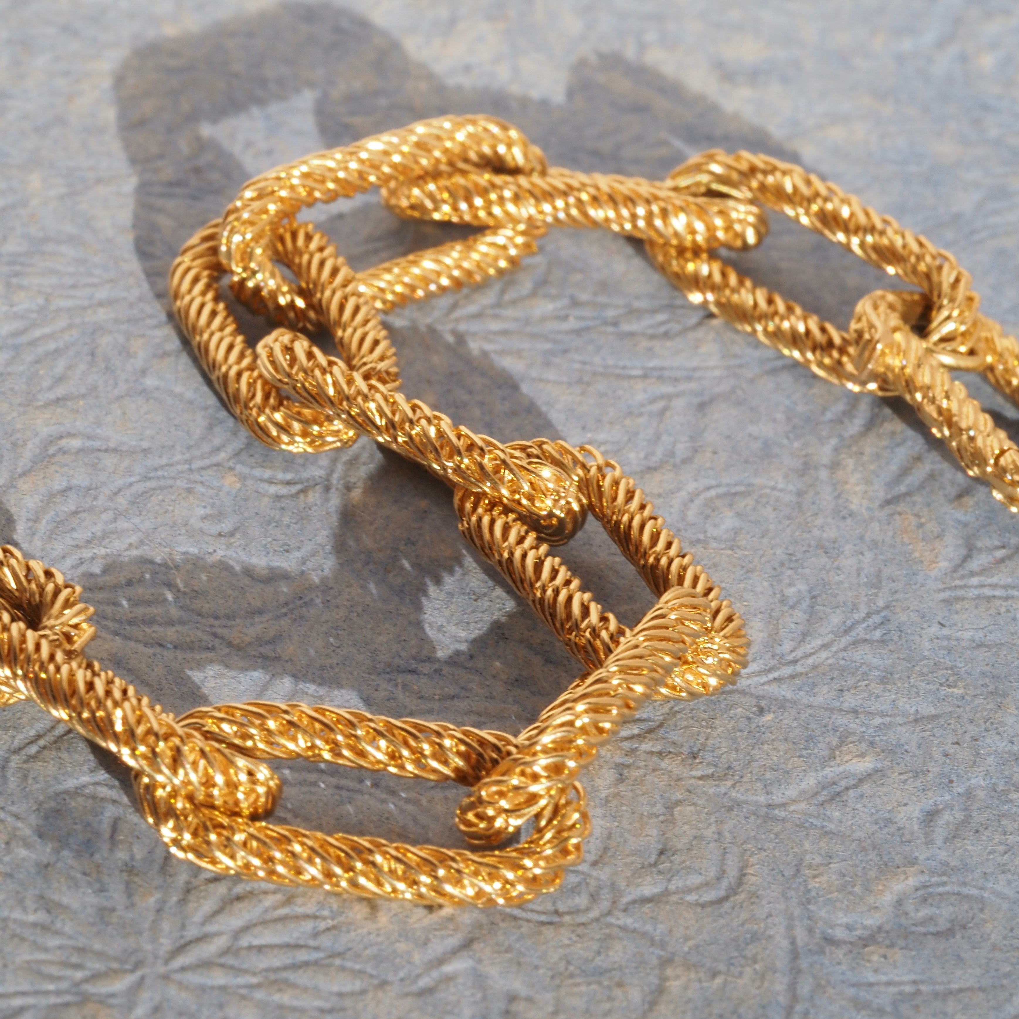 Vintage Tiffany & Co. 18k Gold Woven Link Bracelet