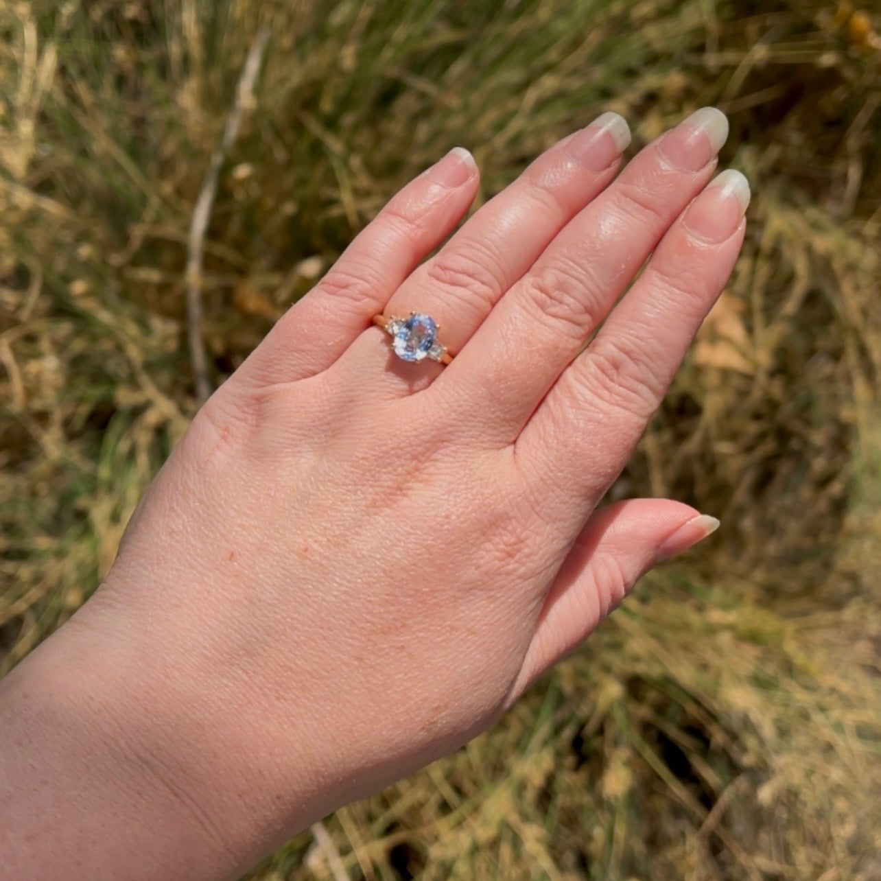 Vintage Sapphire and Diamond 14k Gold Ring