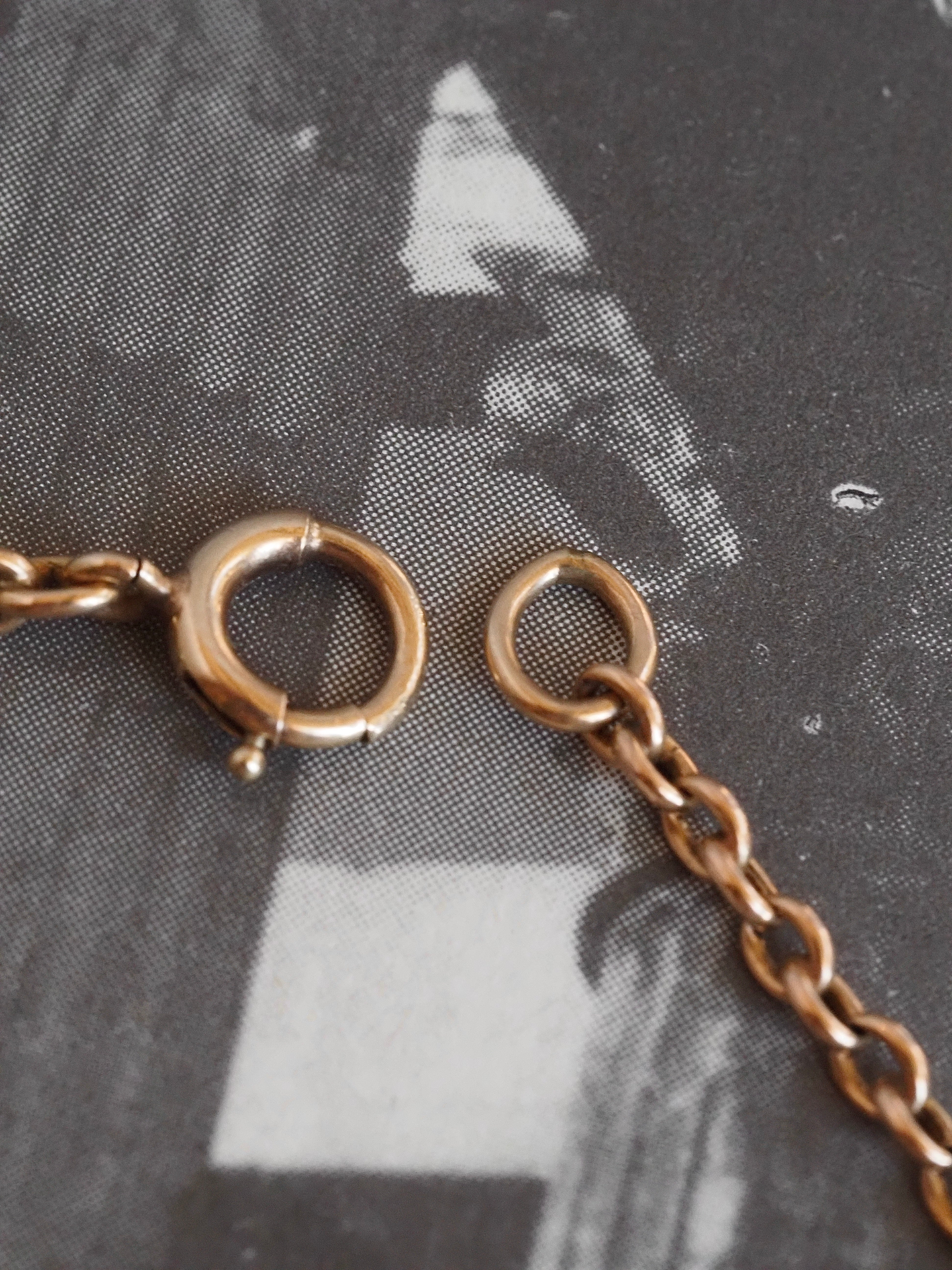 Vintage 14k Gold Swirly Station Link Bracelet