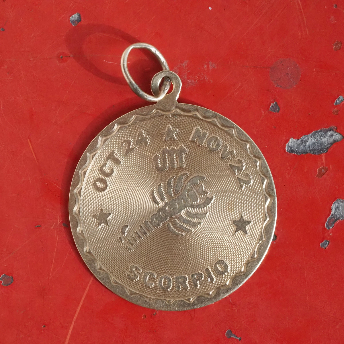 Vintage Scorpio 14k Gold Pendant