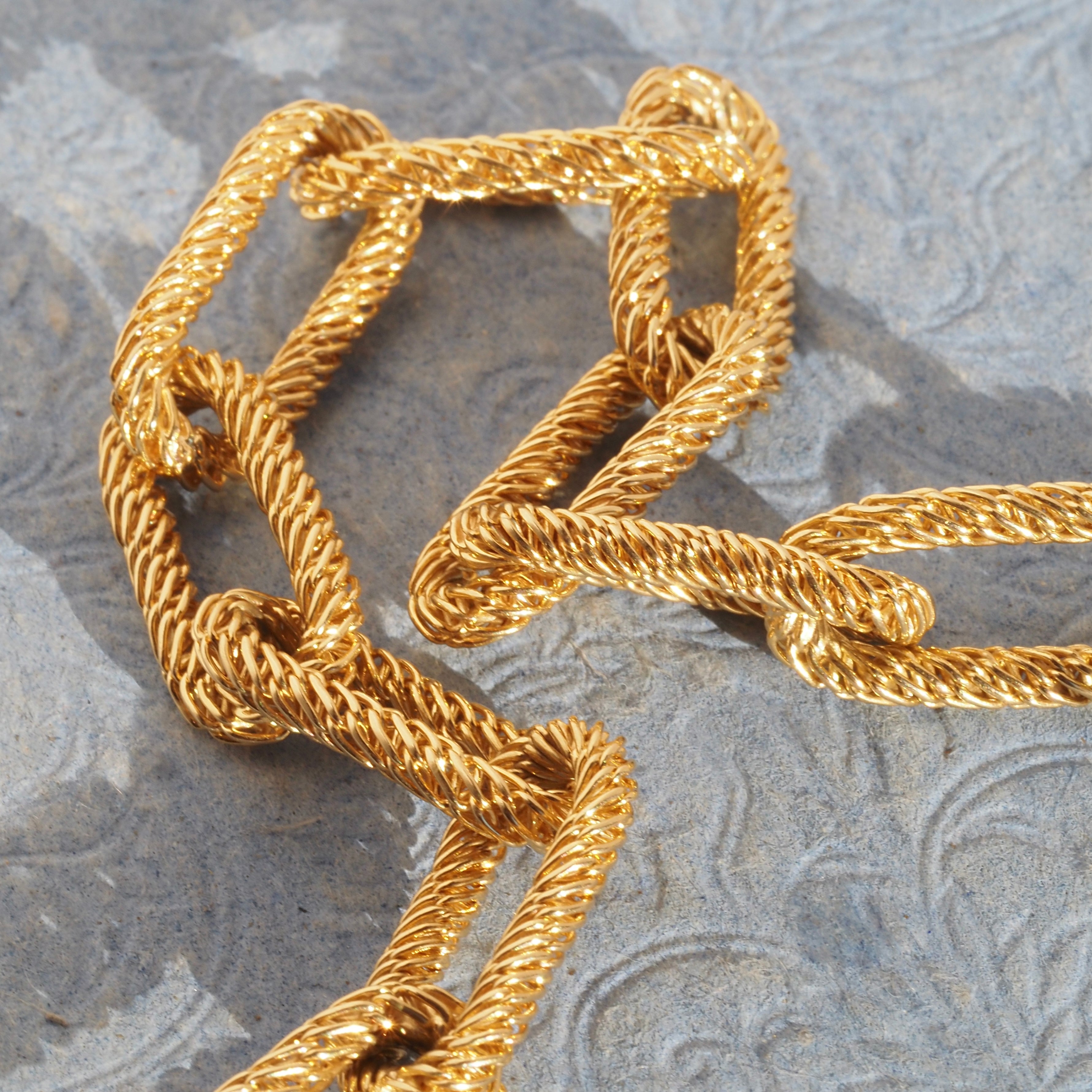 Vintage Tiffany & Co. 18k Gold Woven Link Bracelet