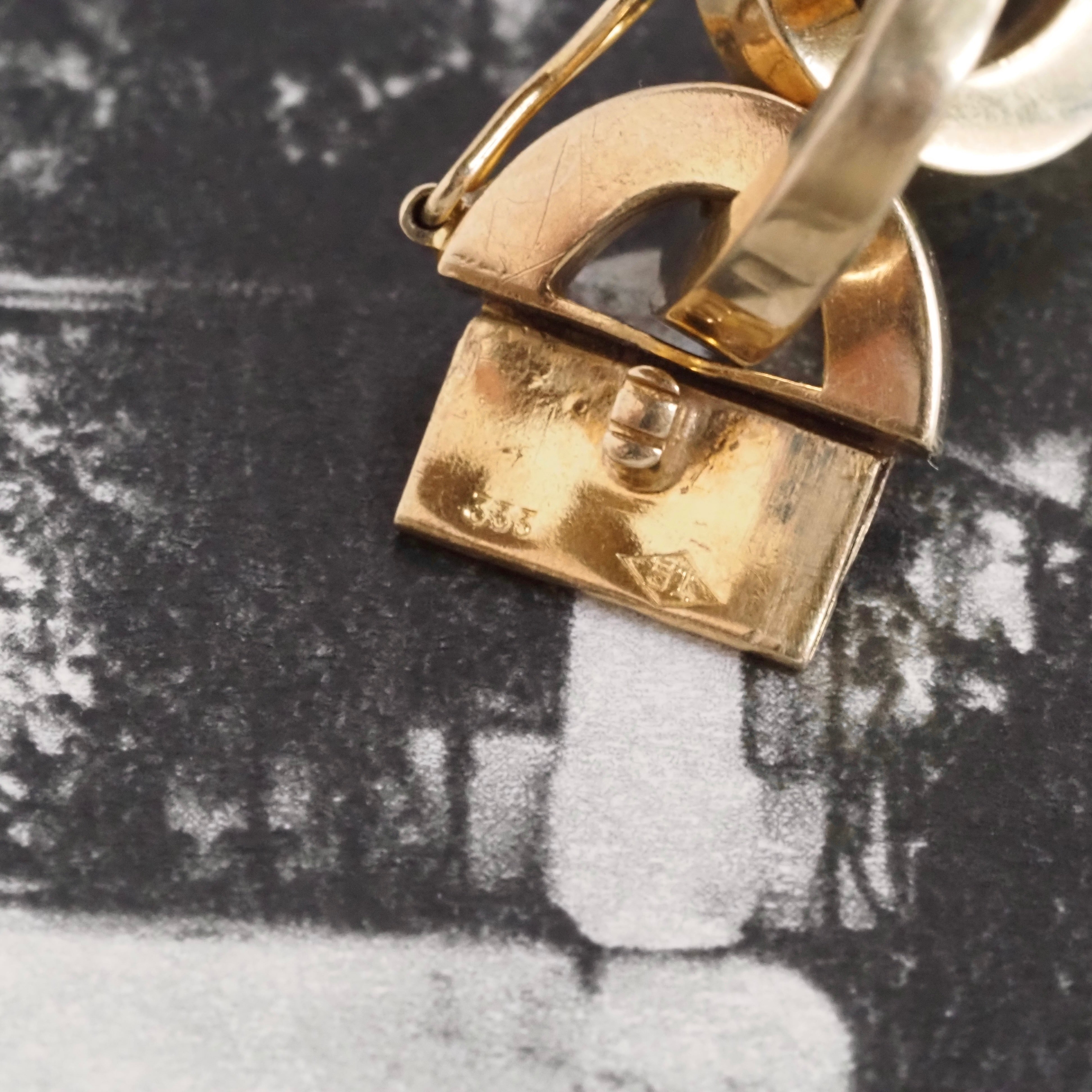 Vintage 9k Gold Cable Link Bracelet