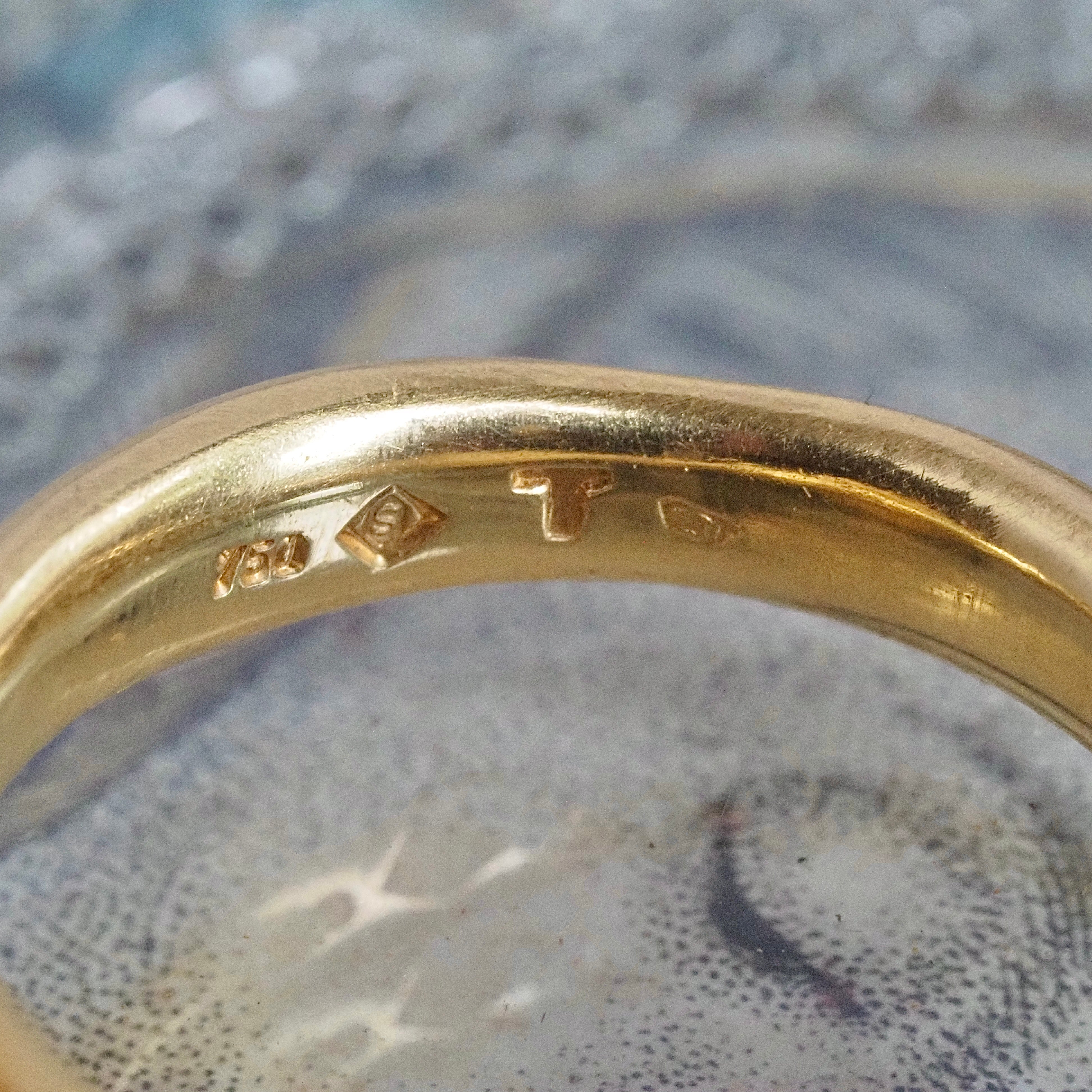 Brown Diamond Brushed 18k Gold Ring by H. Stern