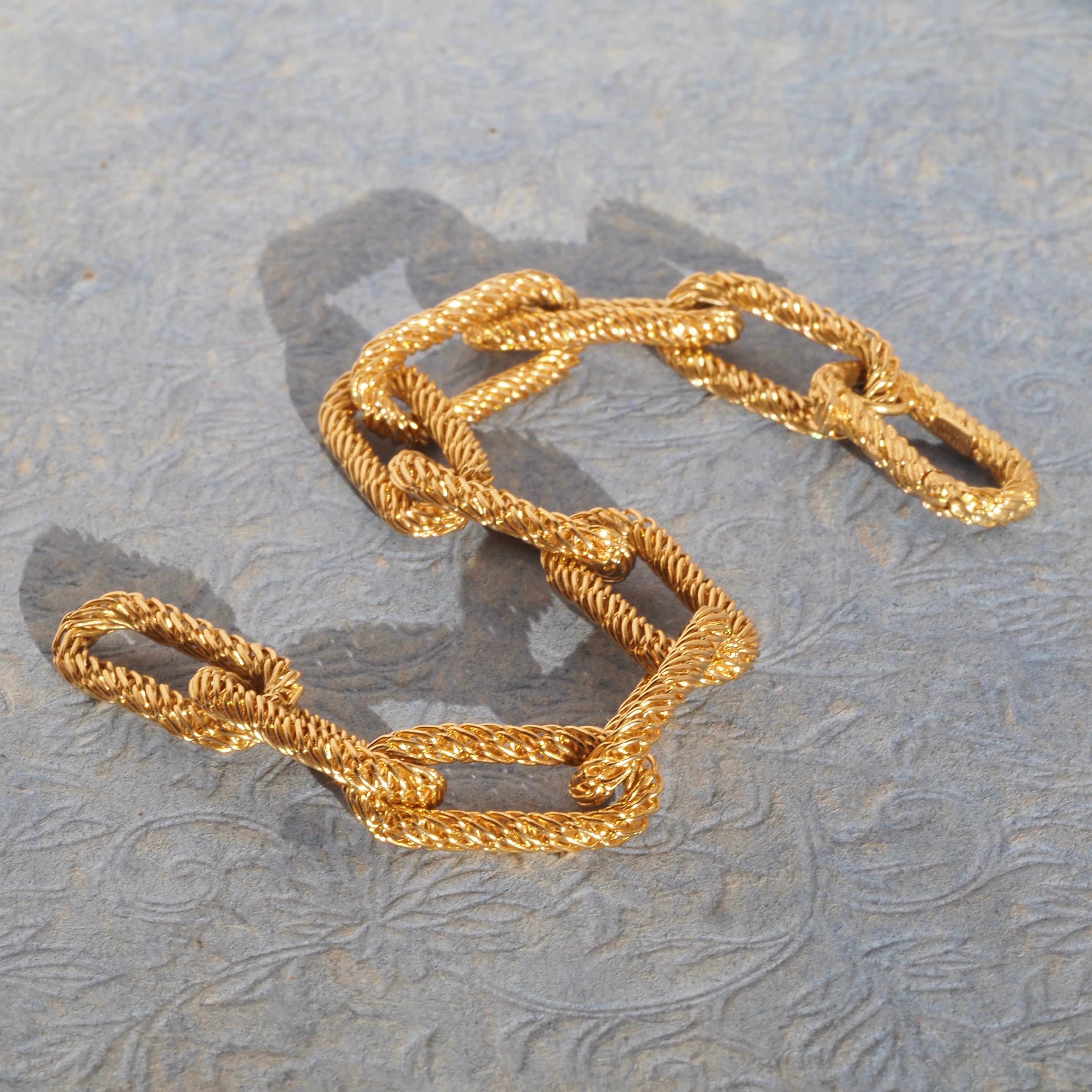 Vintage Tiffany & Co. 18k Gold Woven Link Bracelet