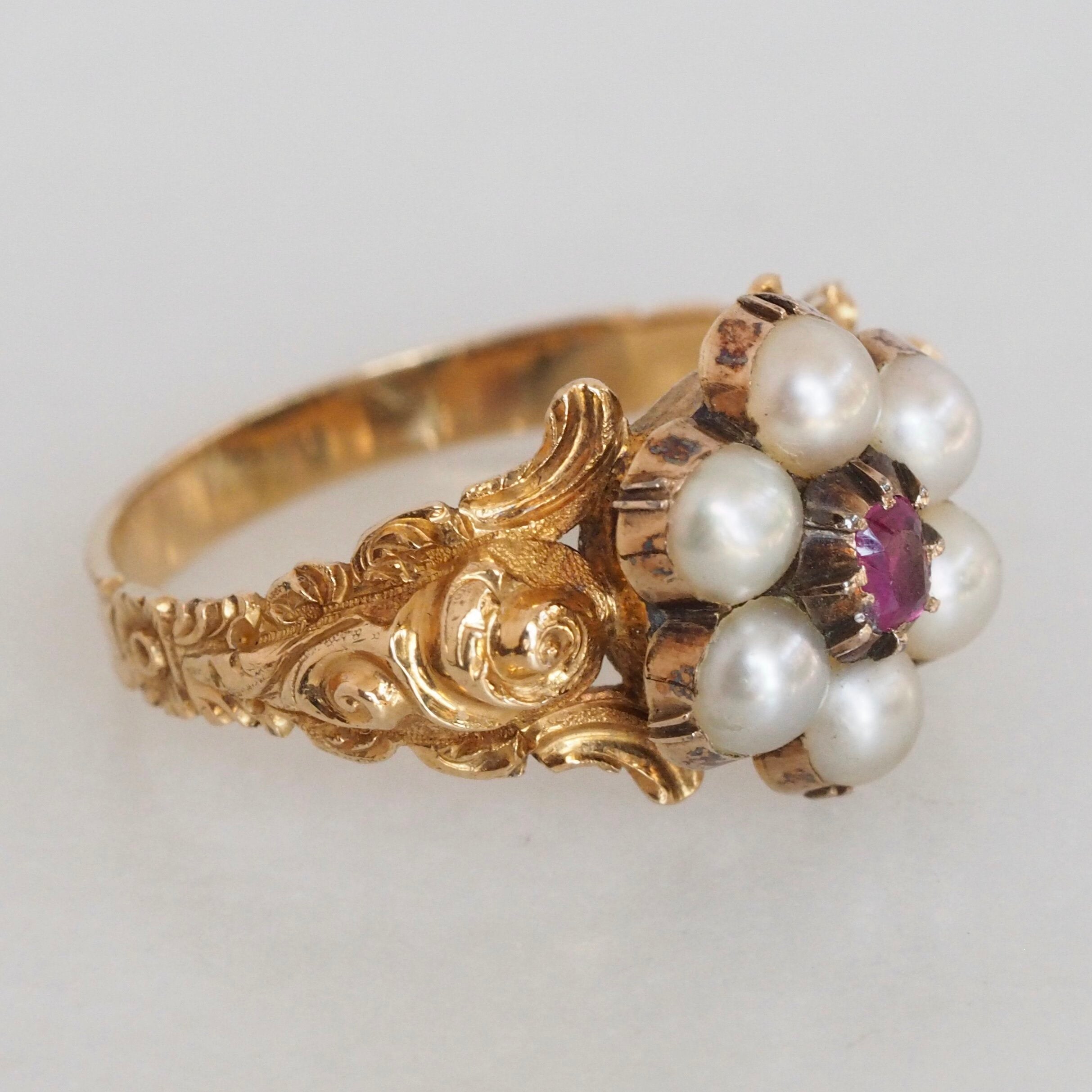 Buy Antique pearl ring by Louis Cadby - Kalmar Antiques