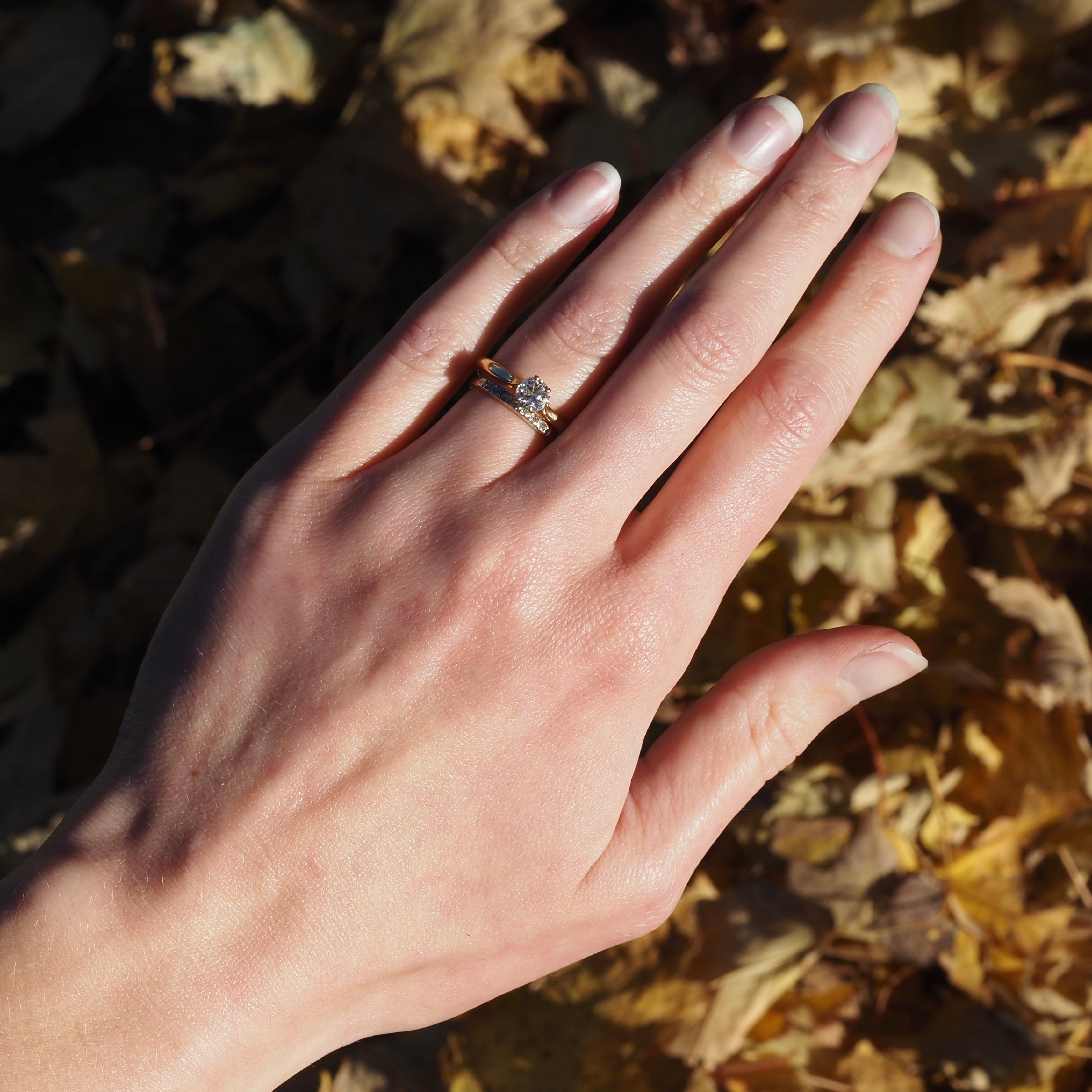 Vintage French Old European Cut Diamond 18k Gold Solitaire Engagement Ring