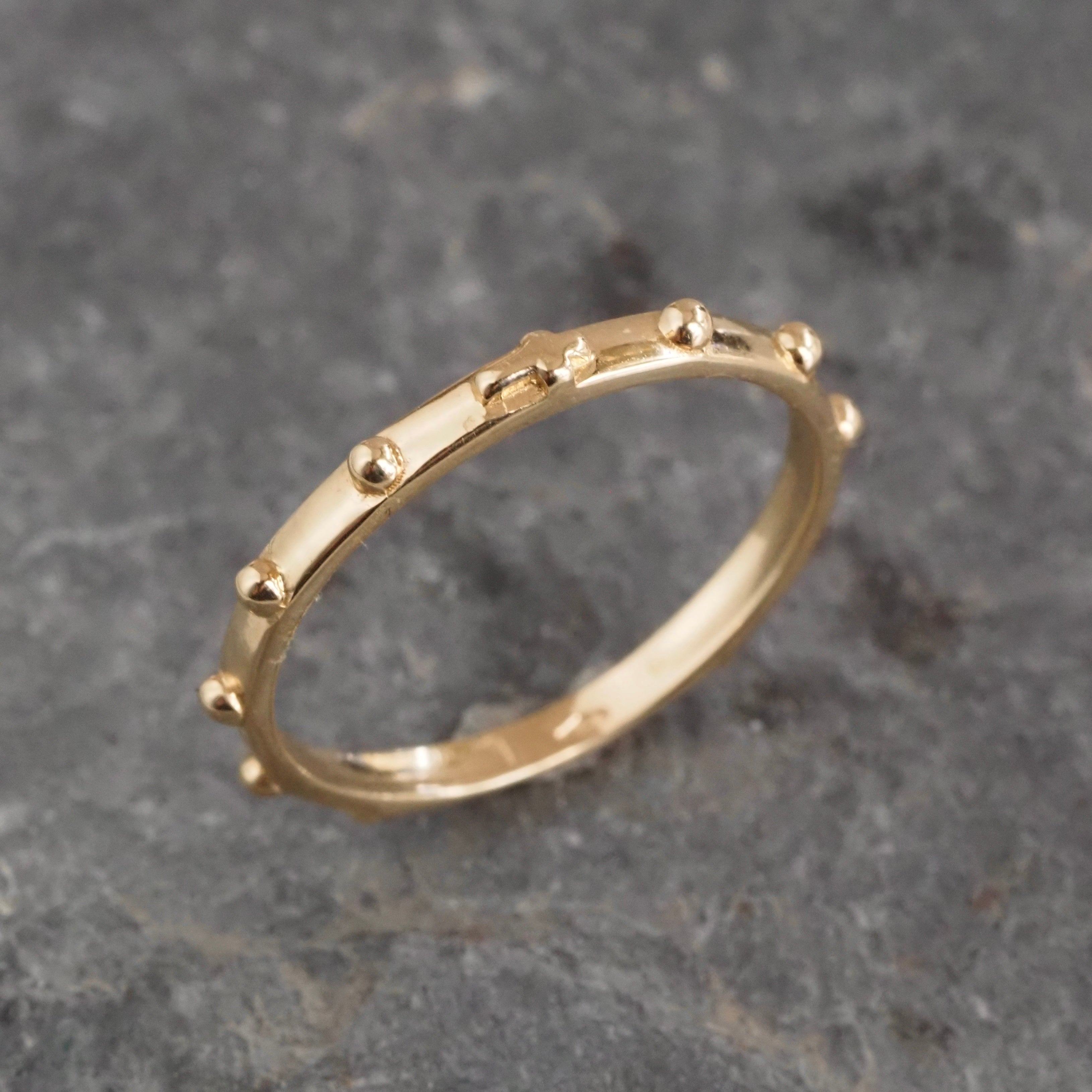 Vintage Rosary 14k Gold Ring