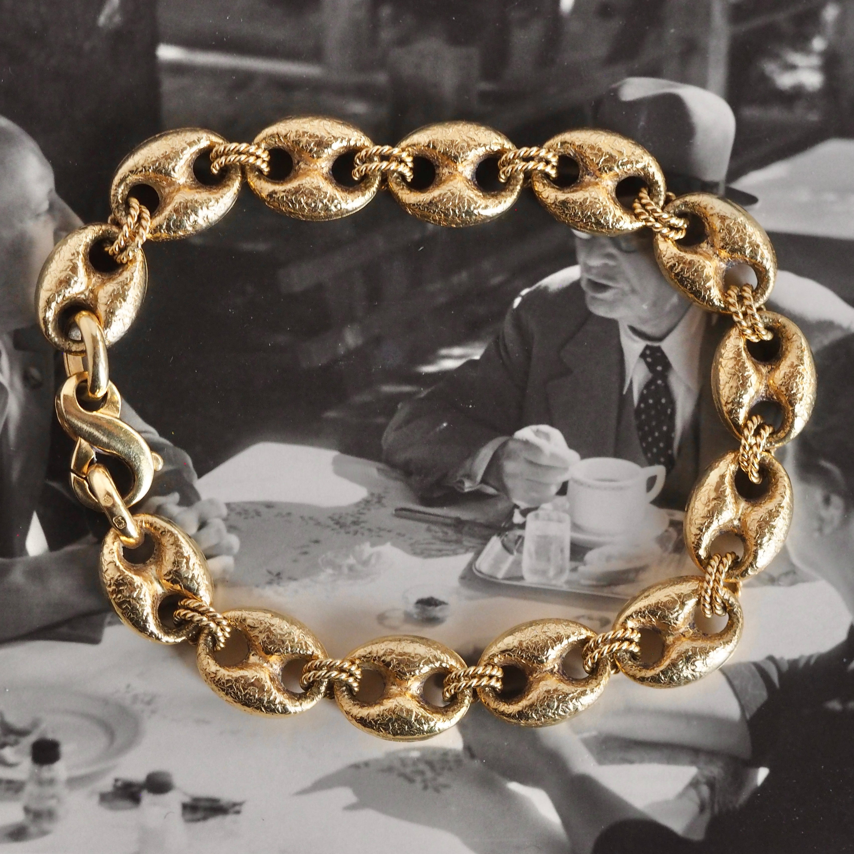 Amazon.com: Kooljewelry 10k Yellow Gold Mariner Link Bracelet (2.3 mm, 7.5  inch): Sports Fan Bracelets: Clothing, Shoes & Jewelry