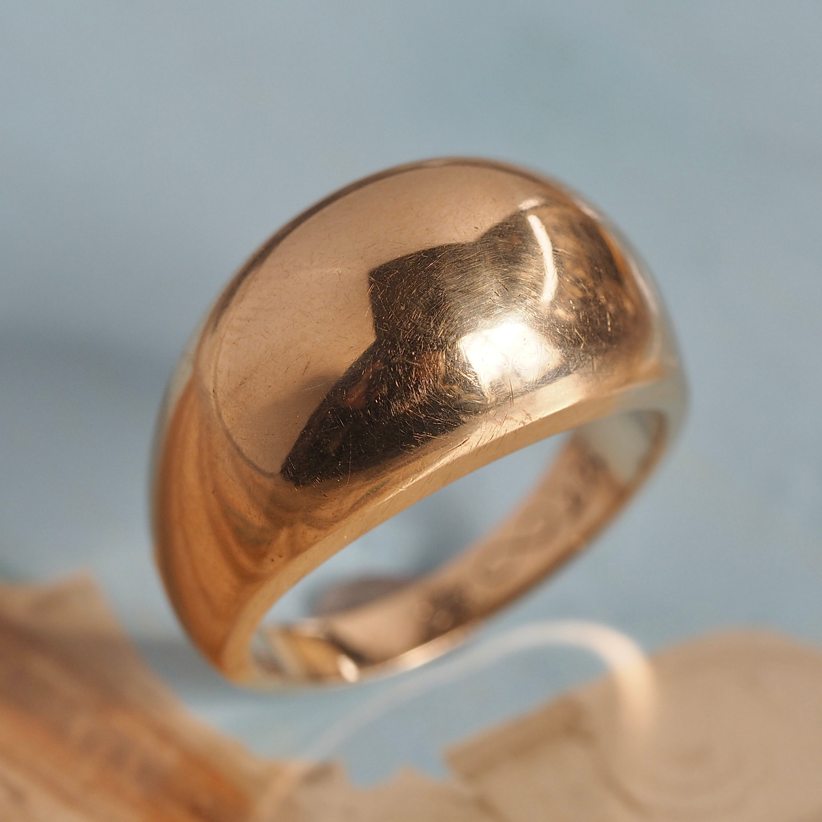 Vintage 14k Gold Dome Ring