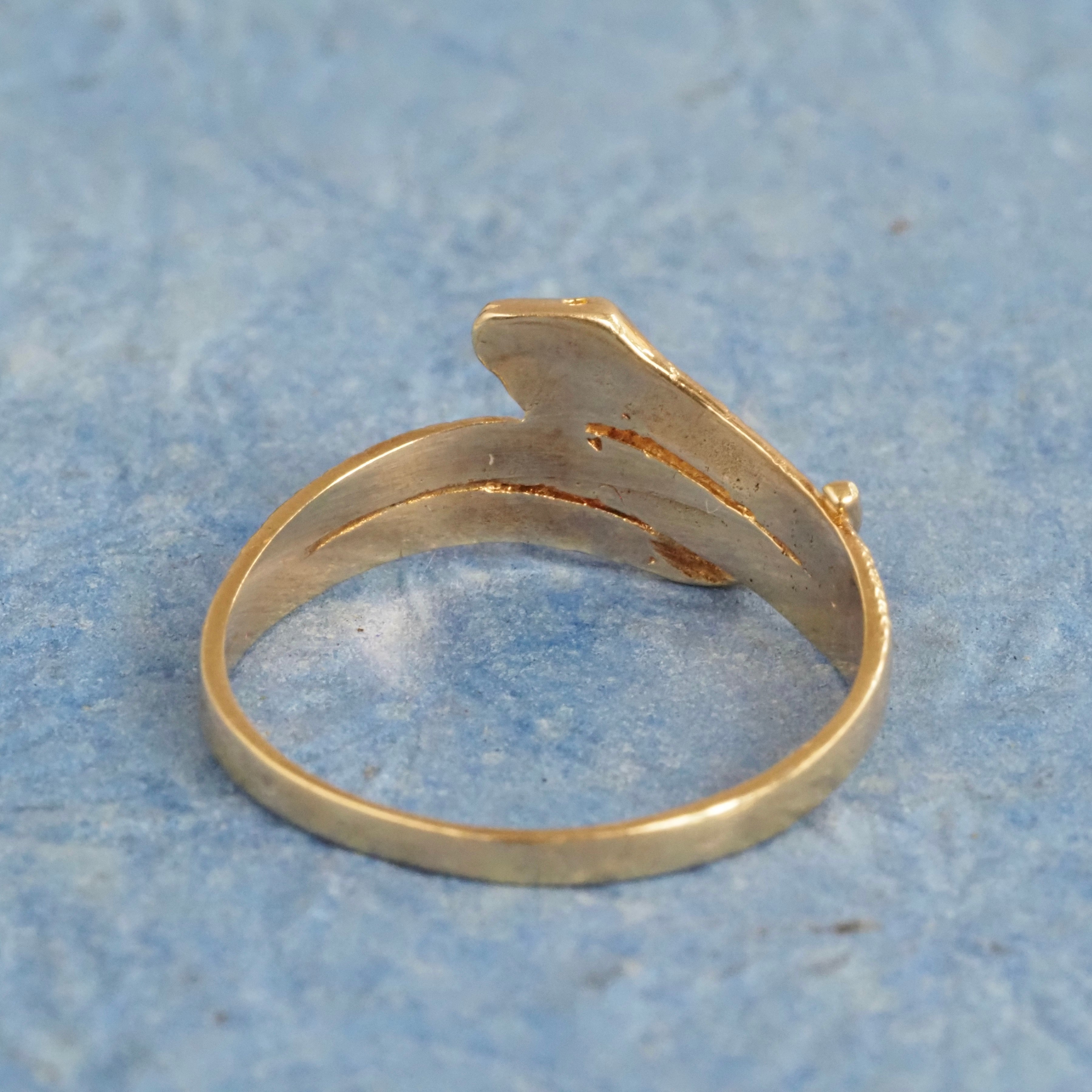 Vintage Snake 14k Gold Ring