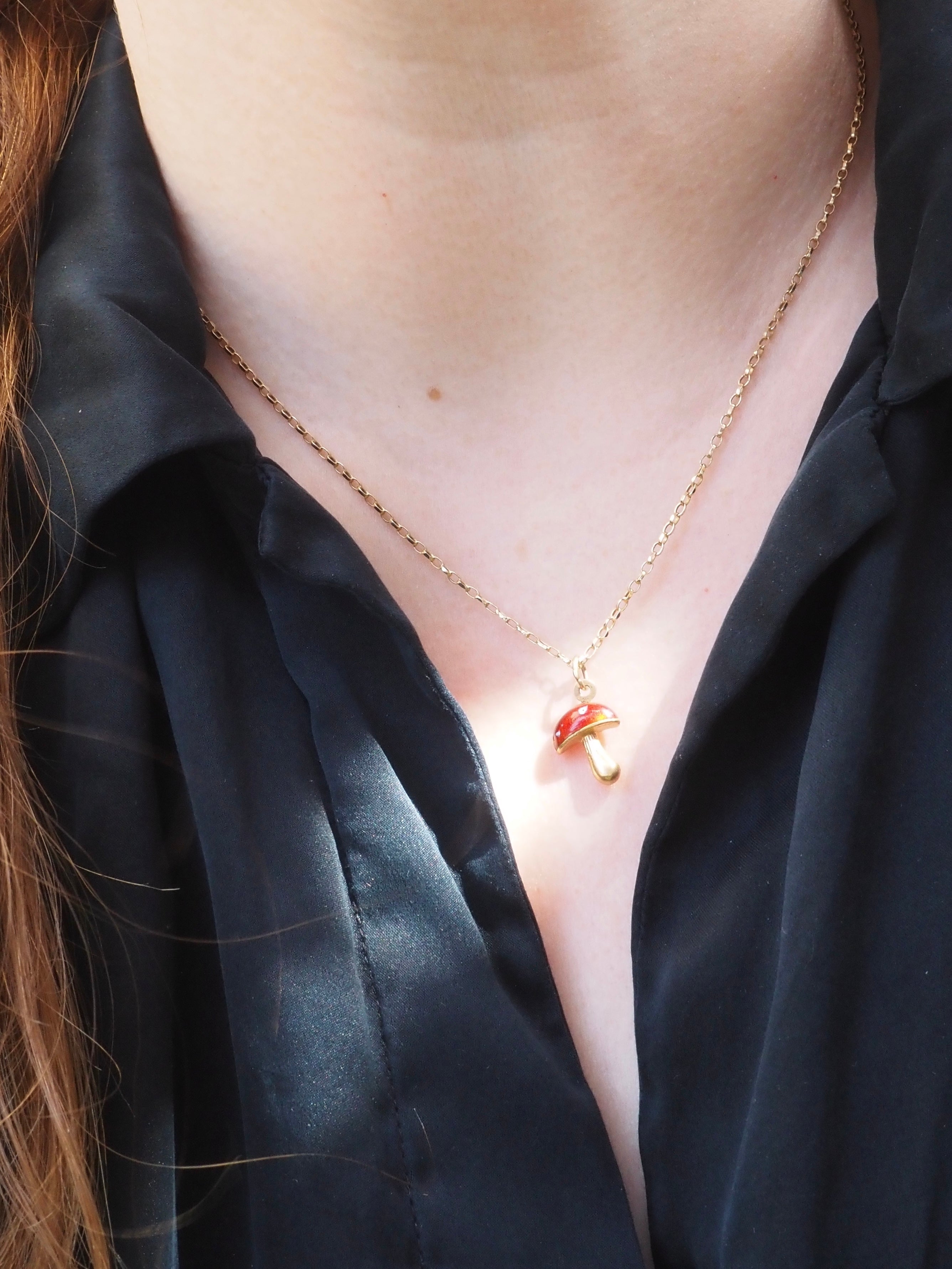 Vintage 1970’s Italian 14k Gold Mushroom Charm
