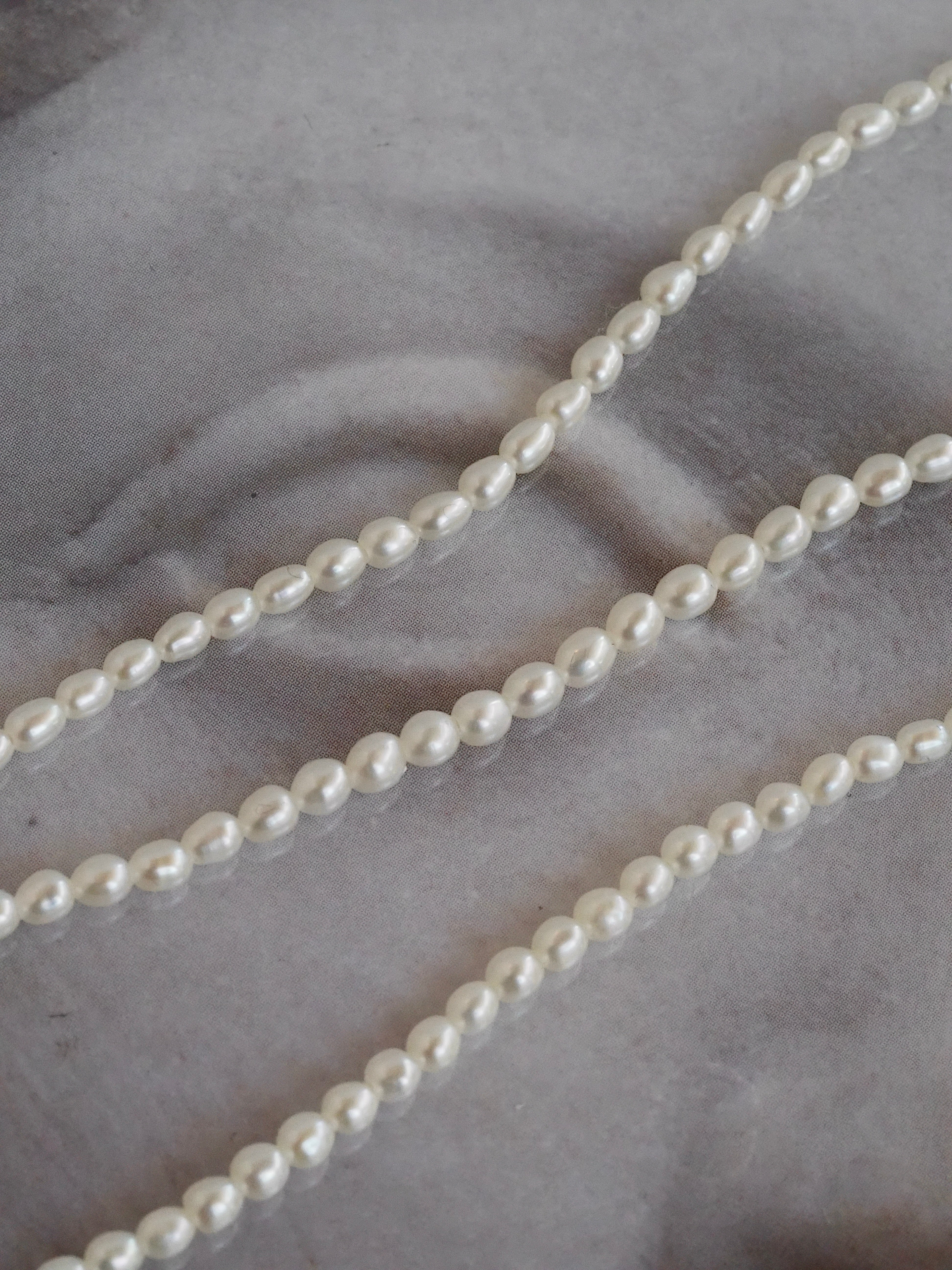 Vintage Seed Pearl Necklace With 14k Gold Clasp