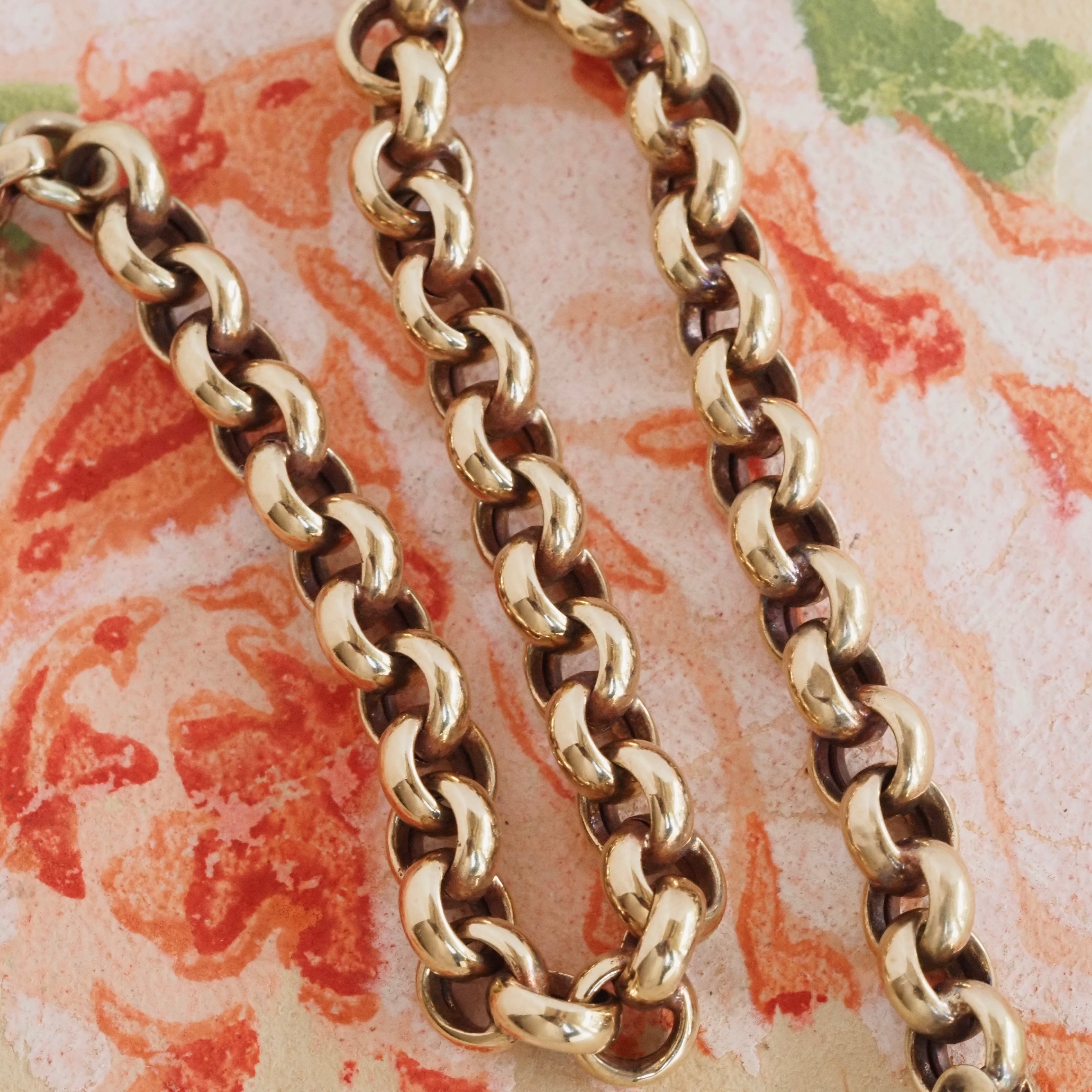 Vintage 14k Gold Rolo Bracelet