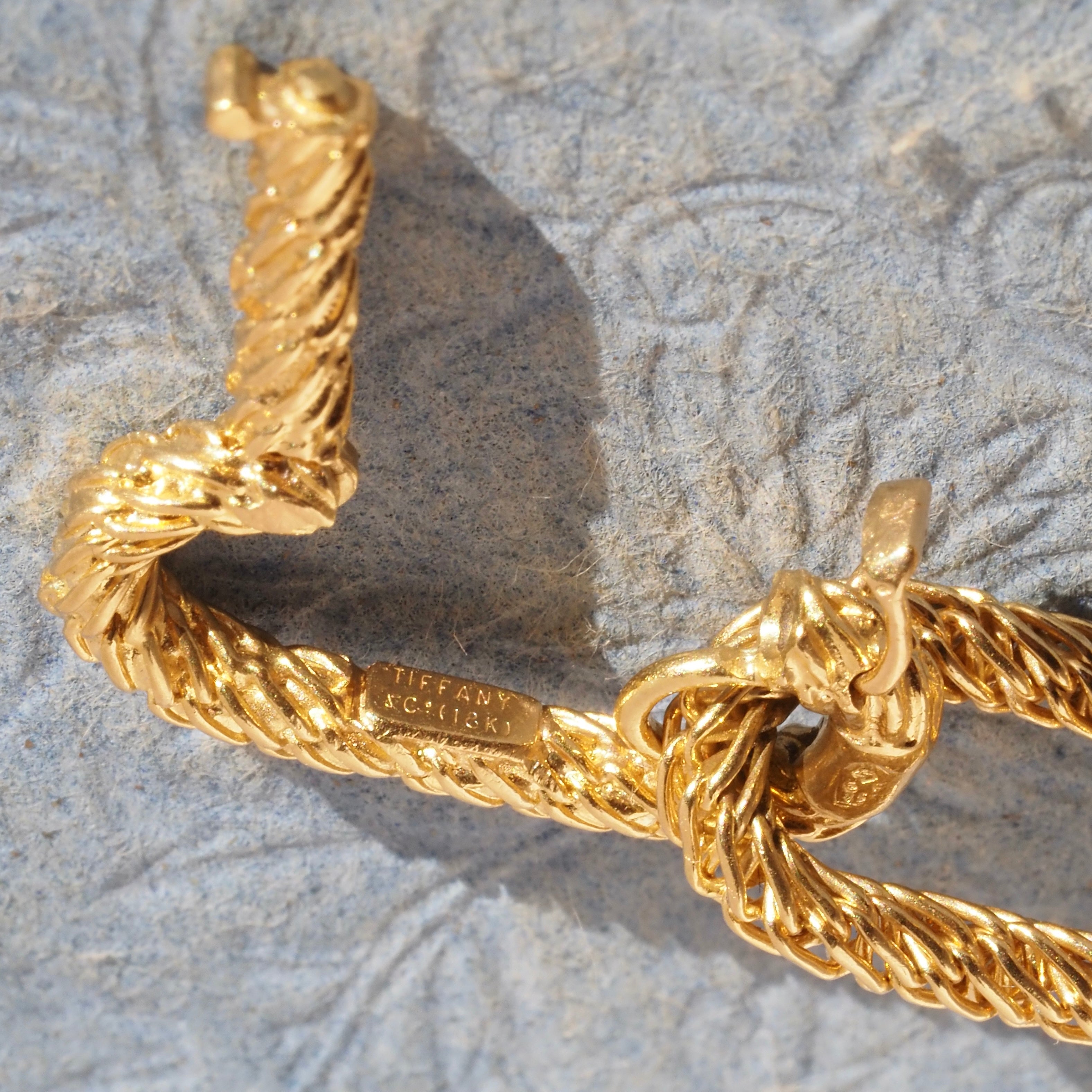 Vintage Tiffany & Co. 18k Gold Woven Link Bracelet