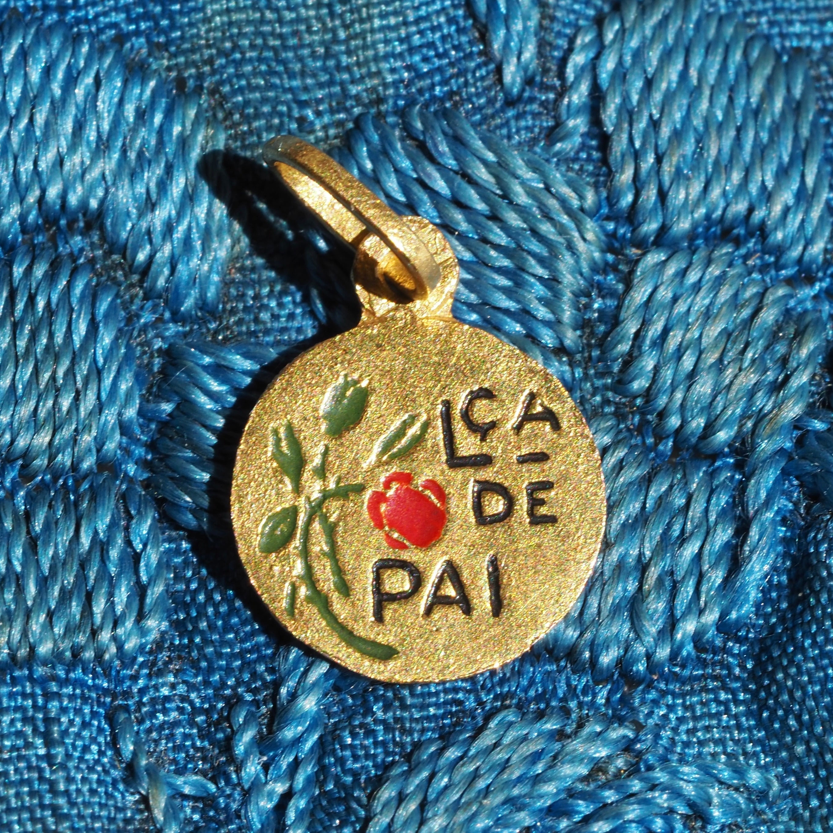 Antique Portuguese 19k Gold Enamel Charms