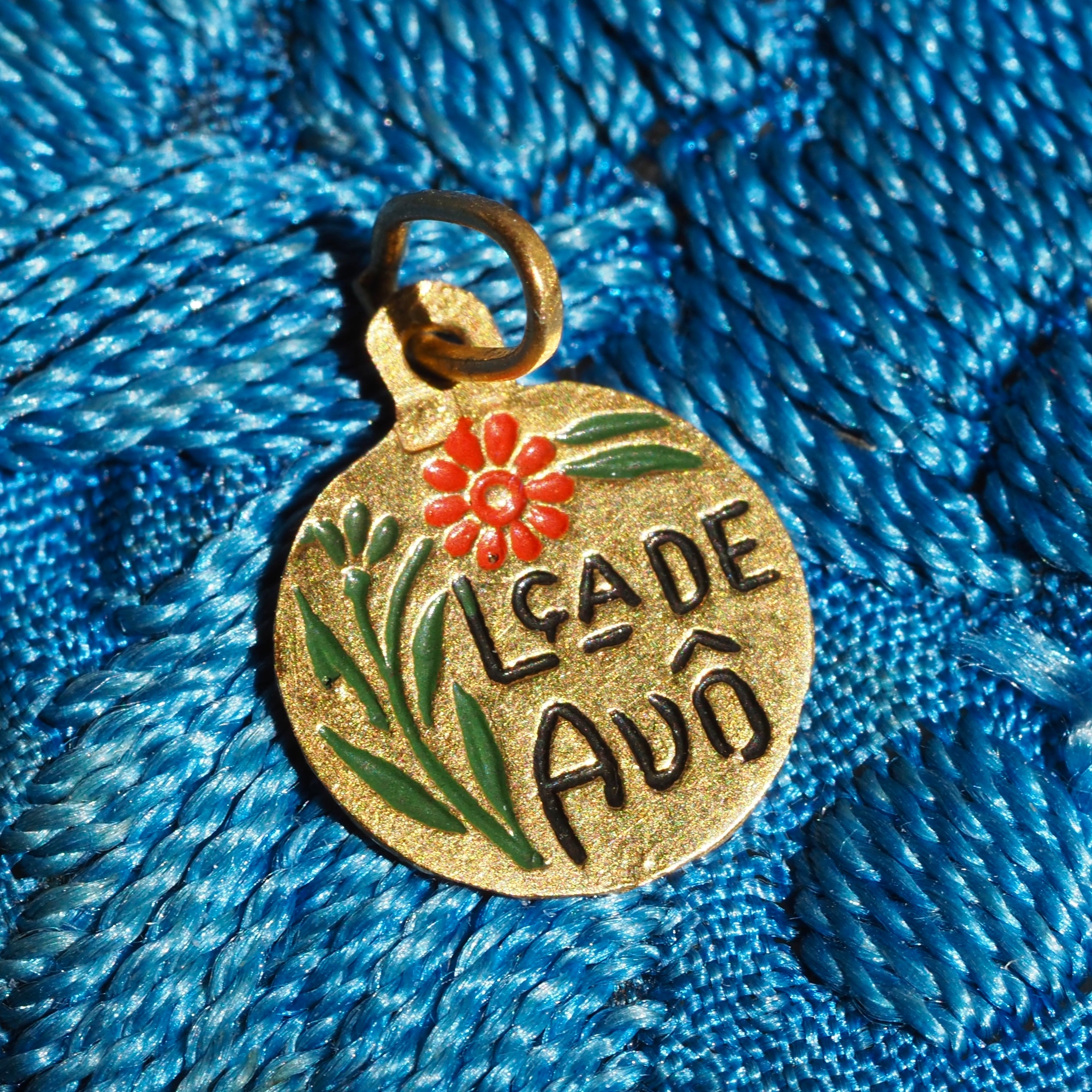 Antique Portuguese 19k Gold Enamel Charms