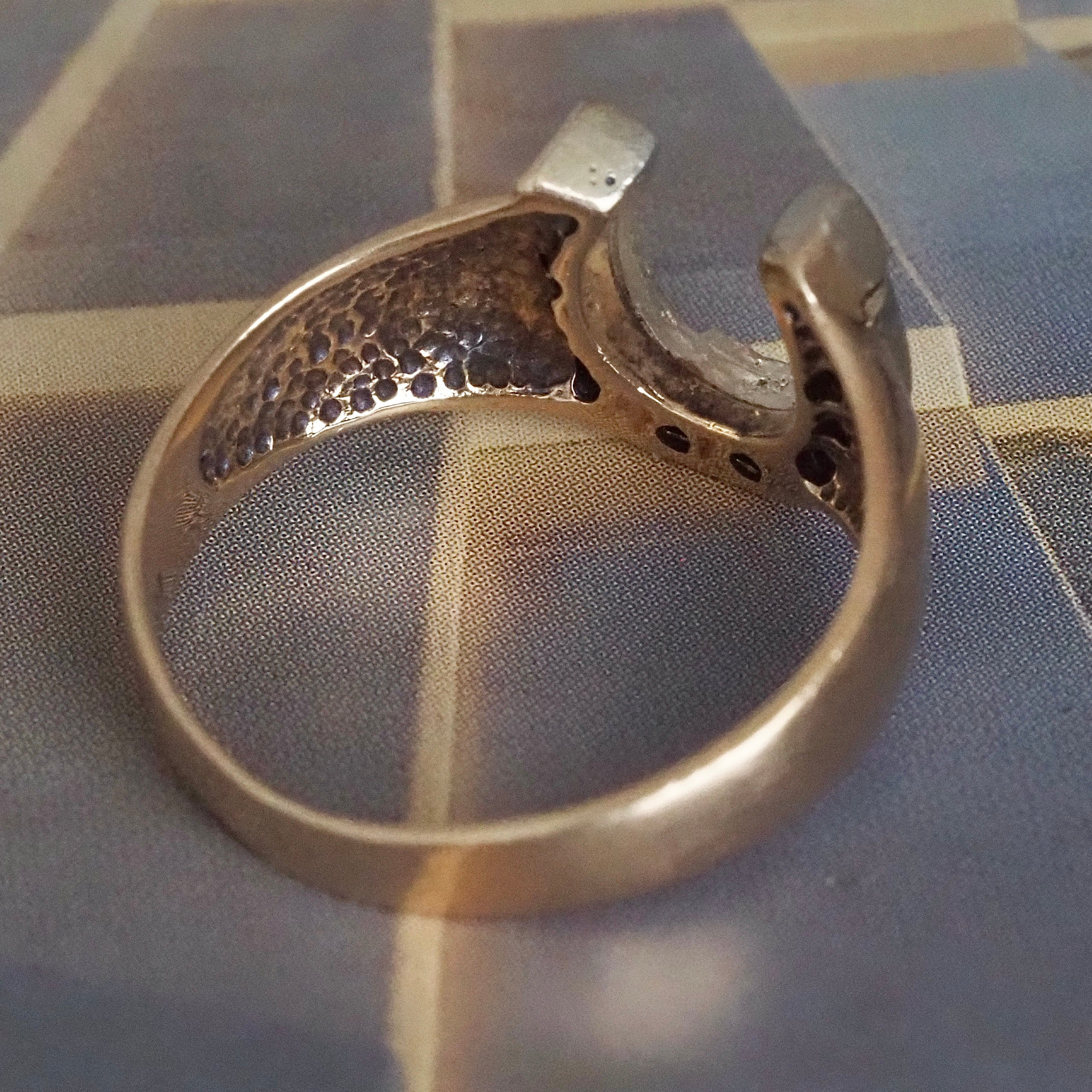 Vintage Diamond Horseshoe 10k Gold Ring