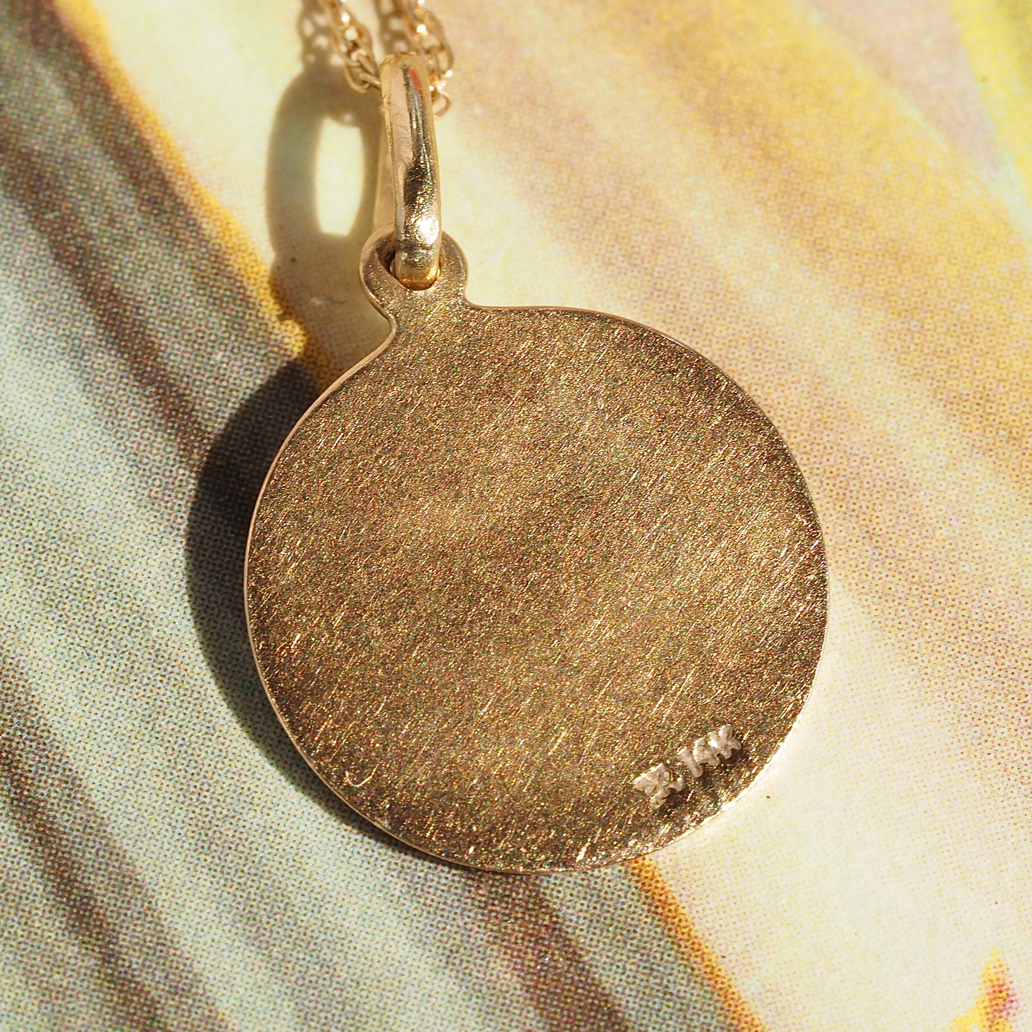 Vintage 14K Gold Enamel Sagittarius Charm