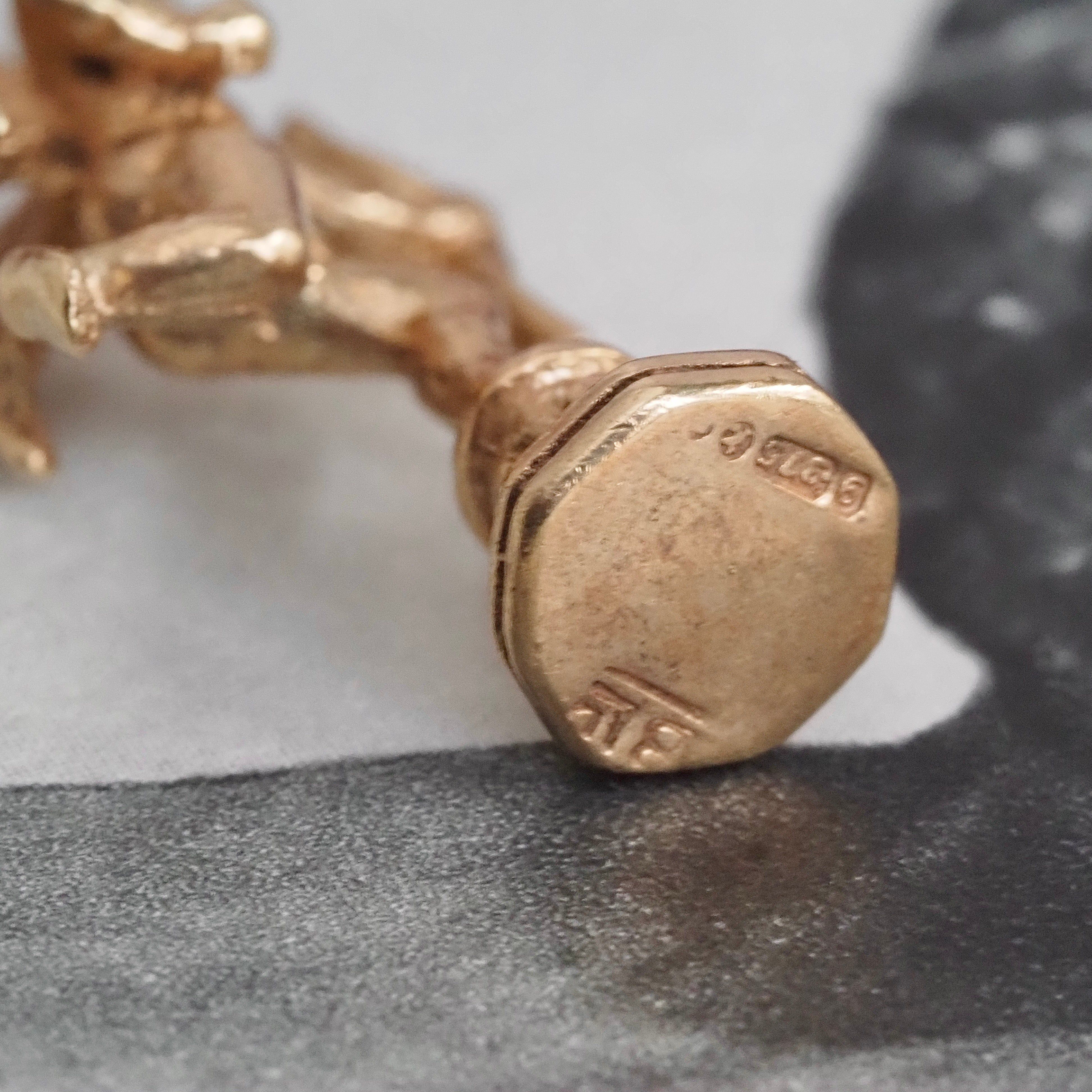 Vintage Cupid 9k Gold Charm