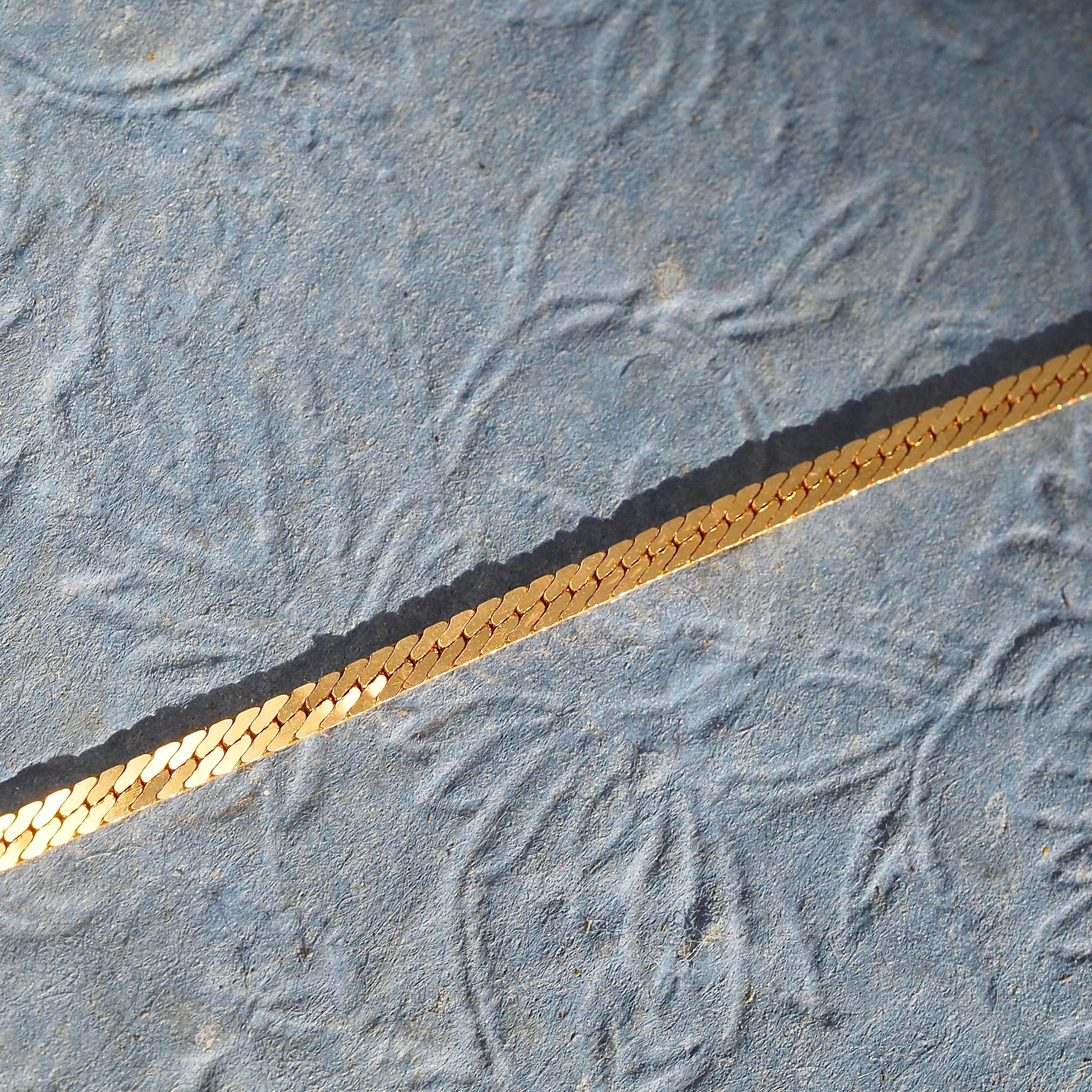 Vintage Herringbone 14k Gold Bracelet